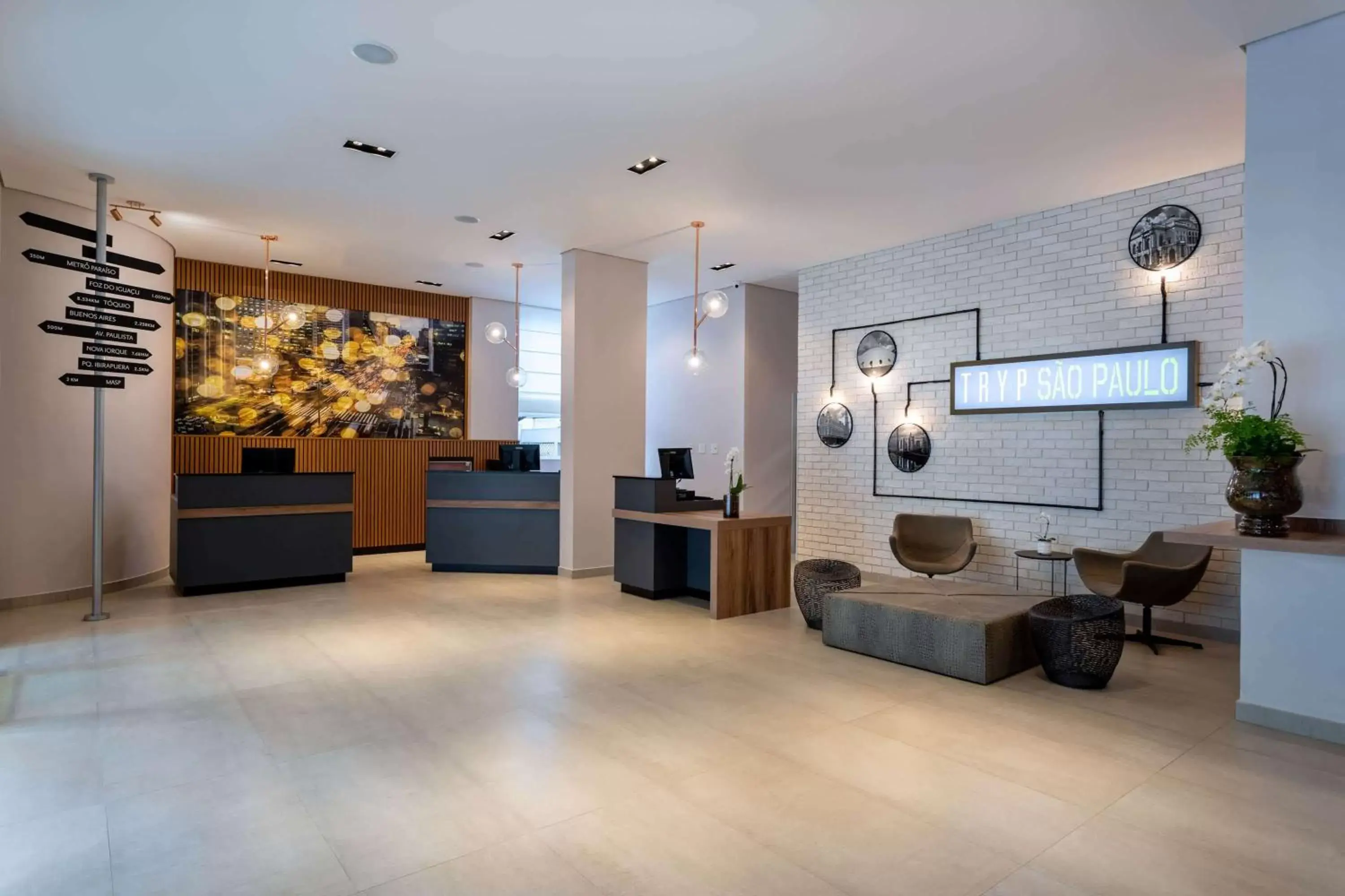 Lobby or reception, Lobby/Reception in TRYP by Wyndham Sao Paulo Paulista Paraiso