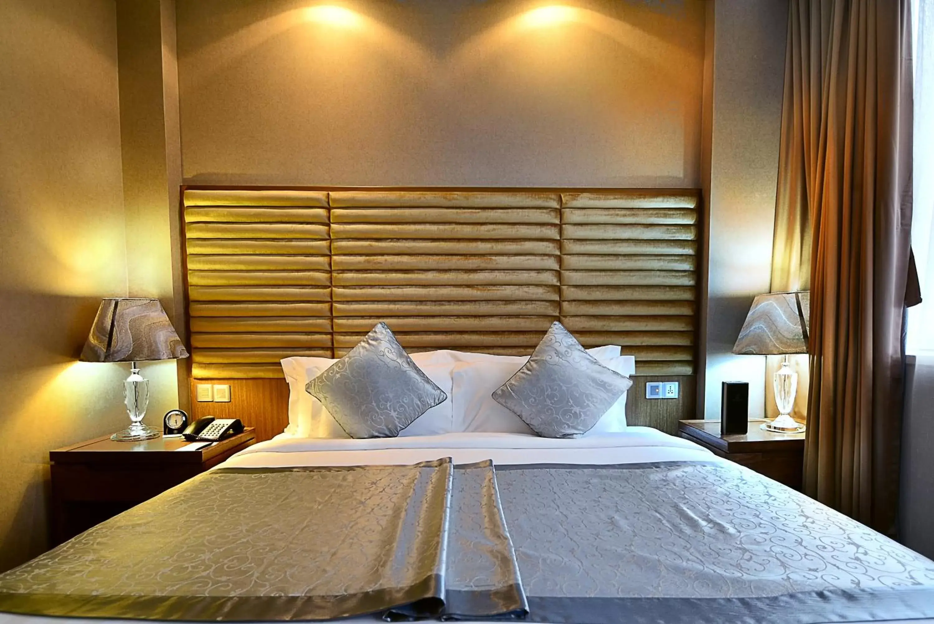 Bed in Fleuve Congo Hotel By Blazon Hotels