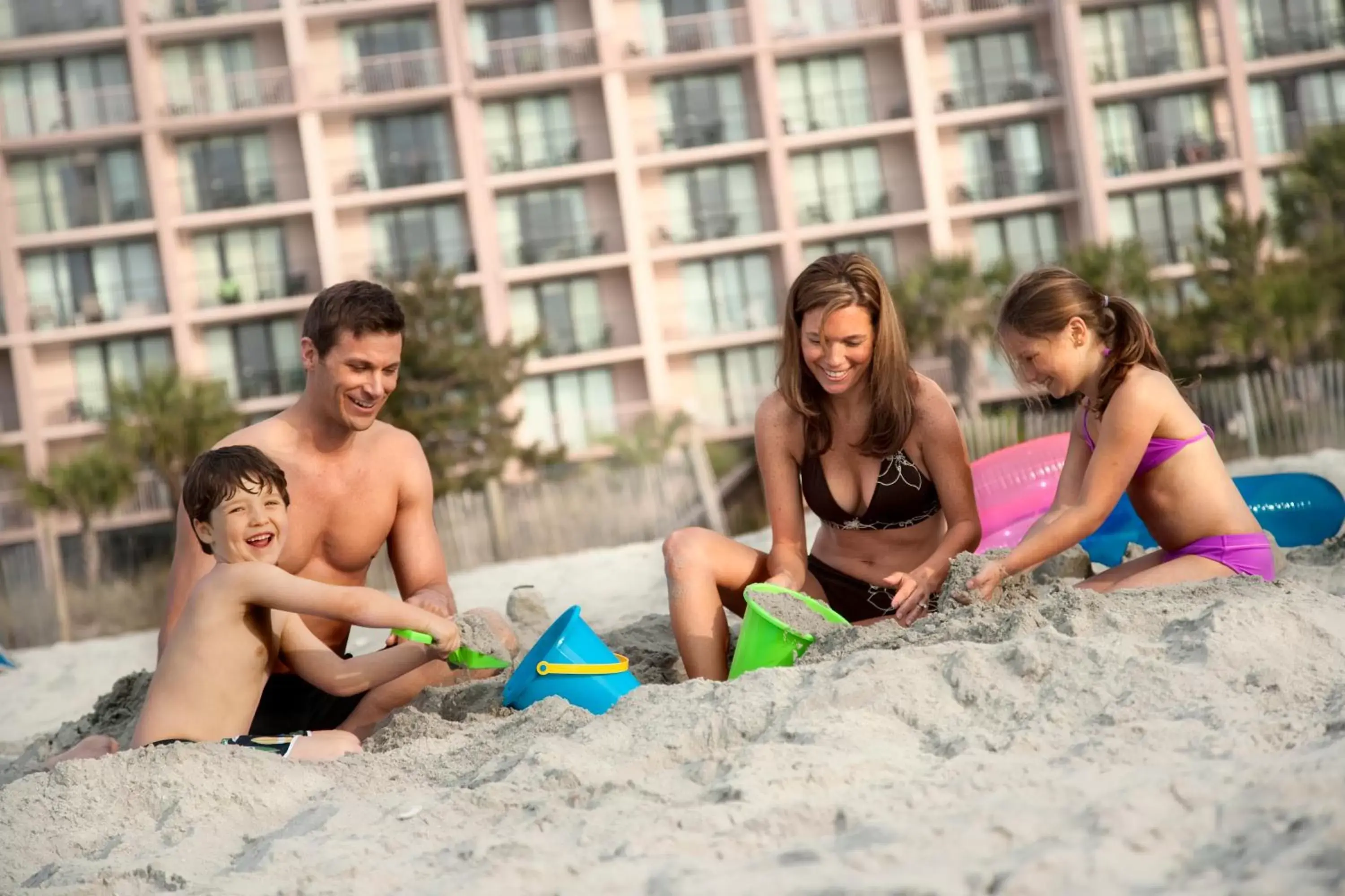 People, Family in Beach Colony Resort