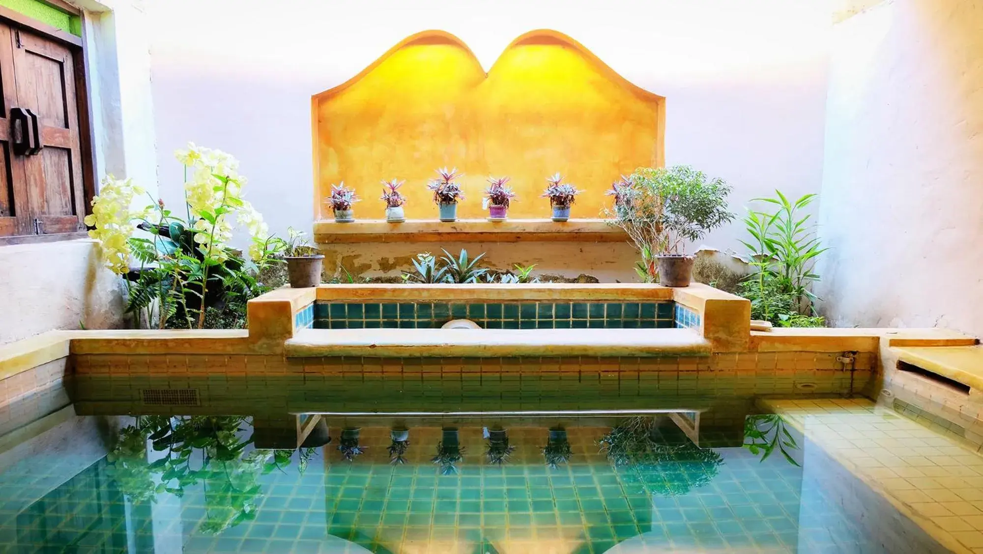 Balcony/Terrace, Swimming Pool in Pai River Corner