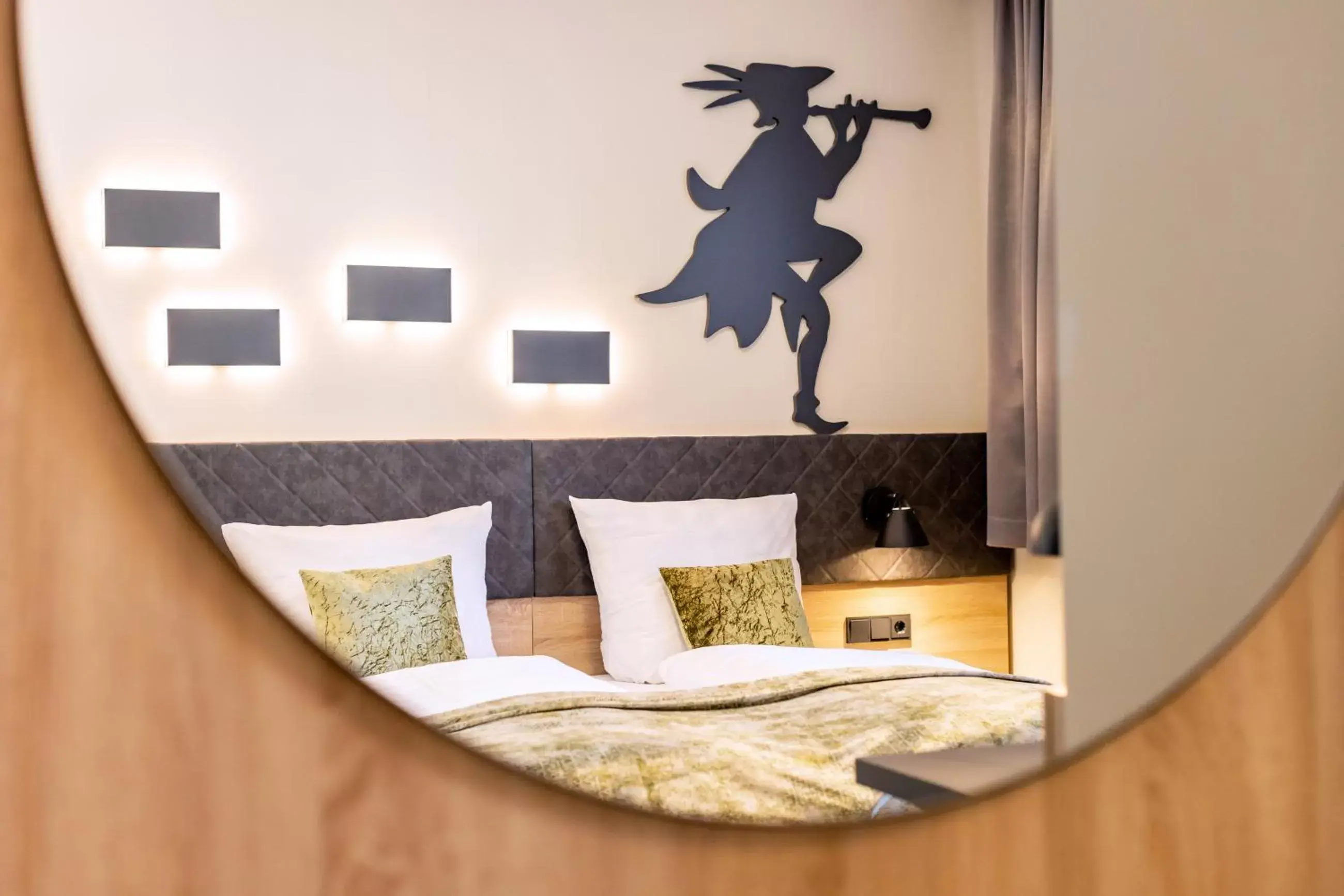 Decorative detail, Bed in Hotel zur Börse