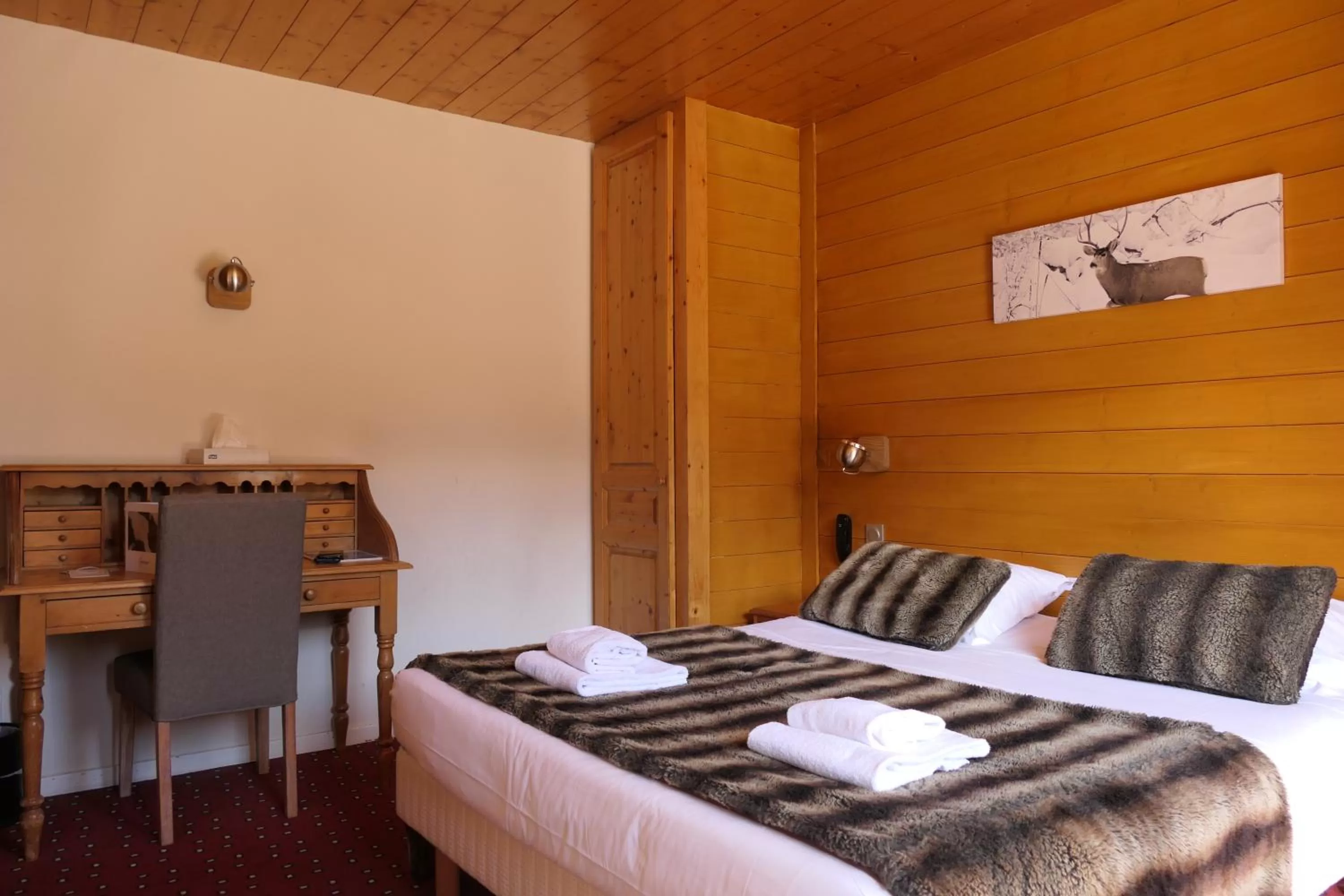 Bed in Hotel Christiania