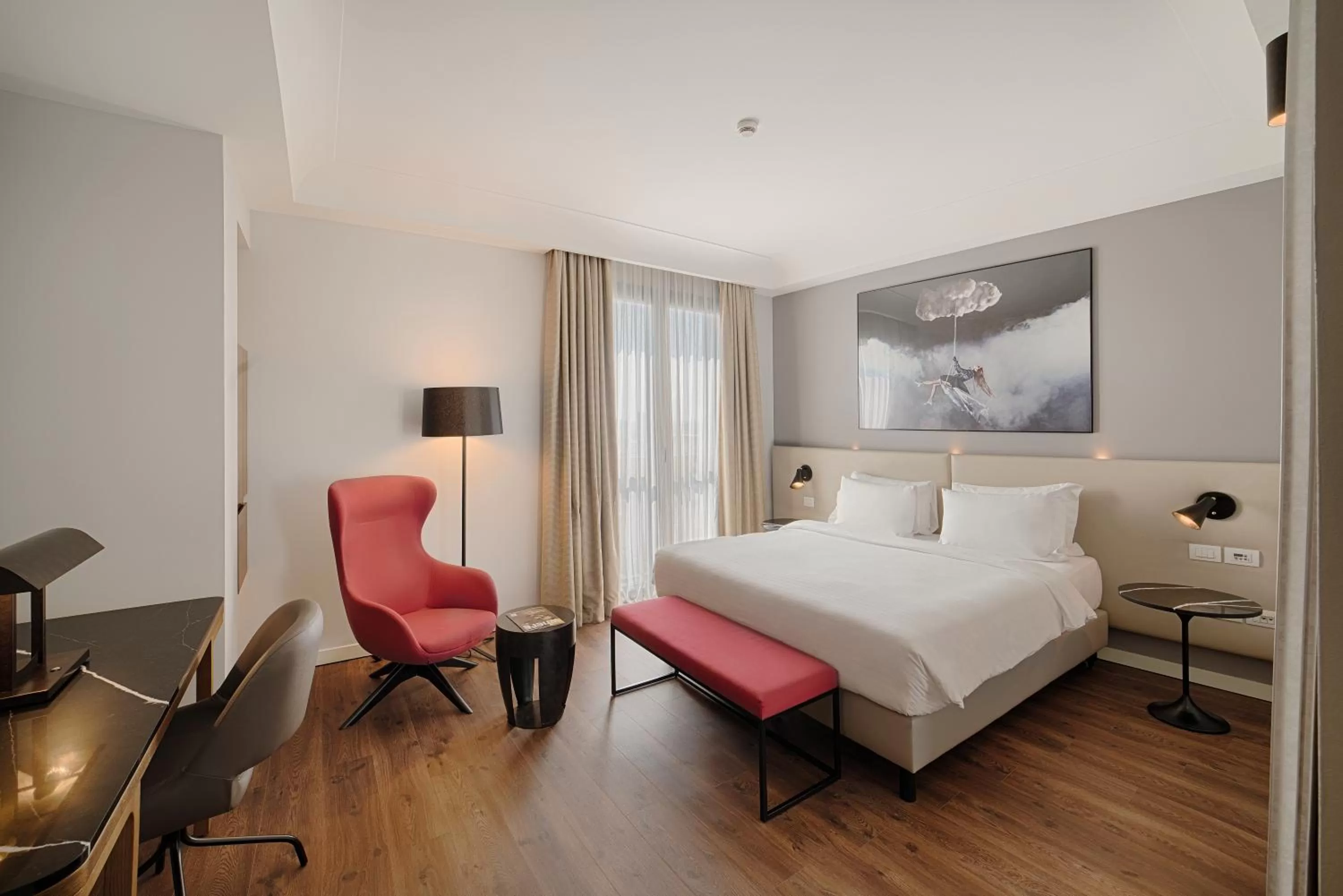 Bedroom, Bed in Radisson Blu Hotel Milan