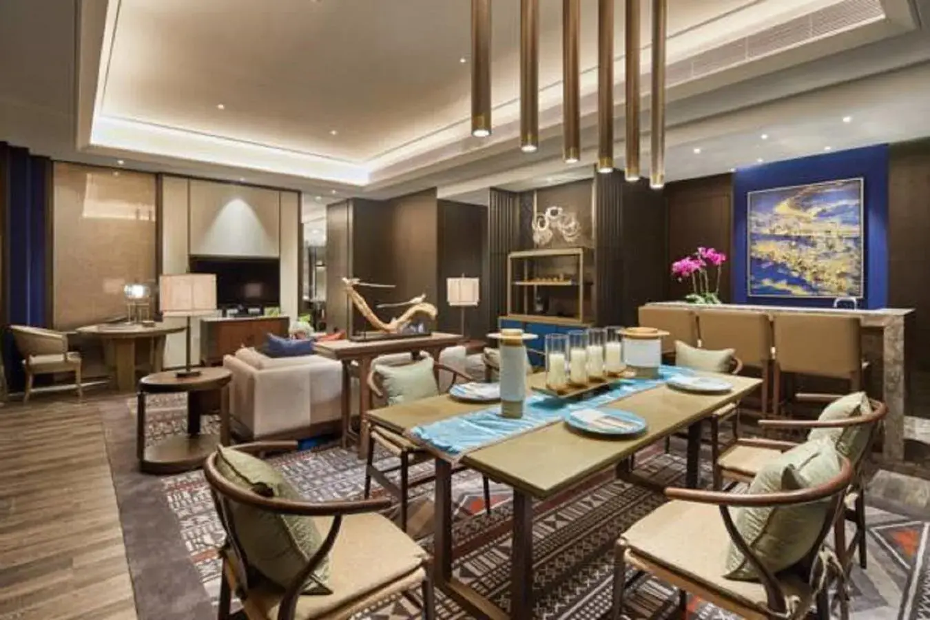 Living room, Restaurant/Places to Eat in Wanda Realm Resort Nanning