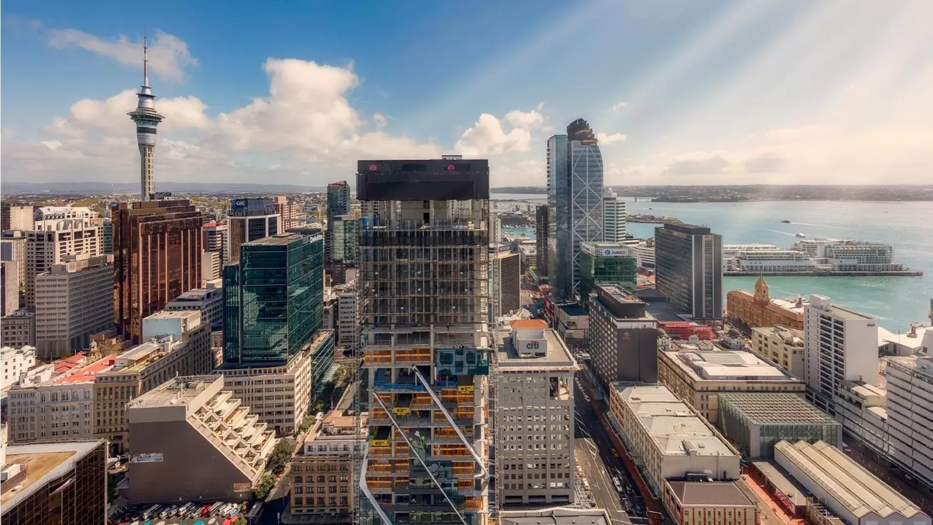 View (from property/room), Bird's-eye View in Auckland Harbour Suites