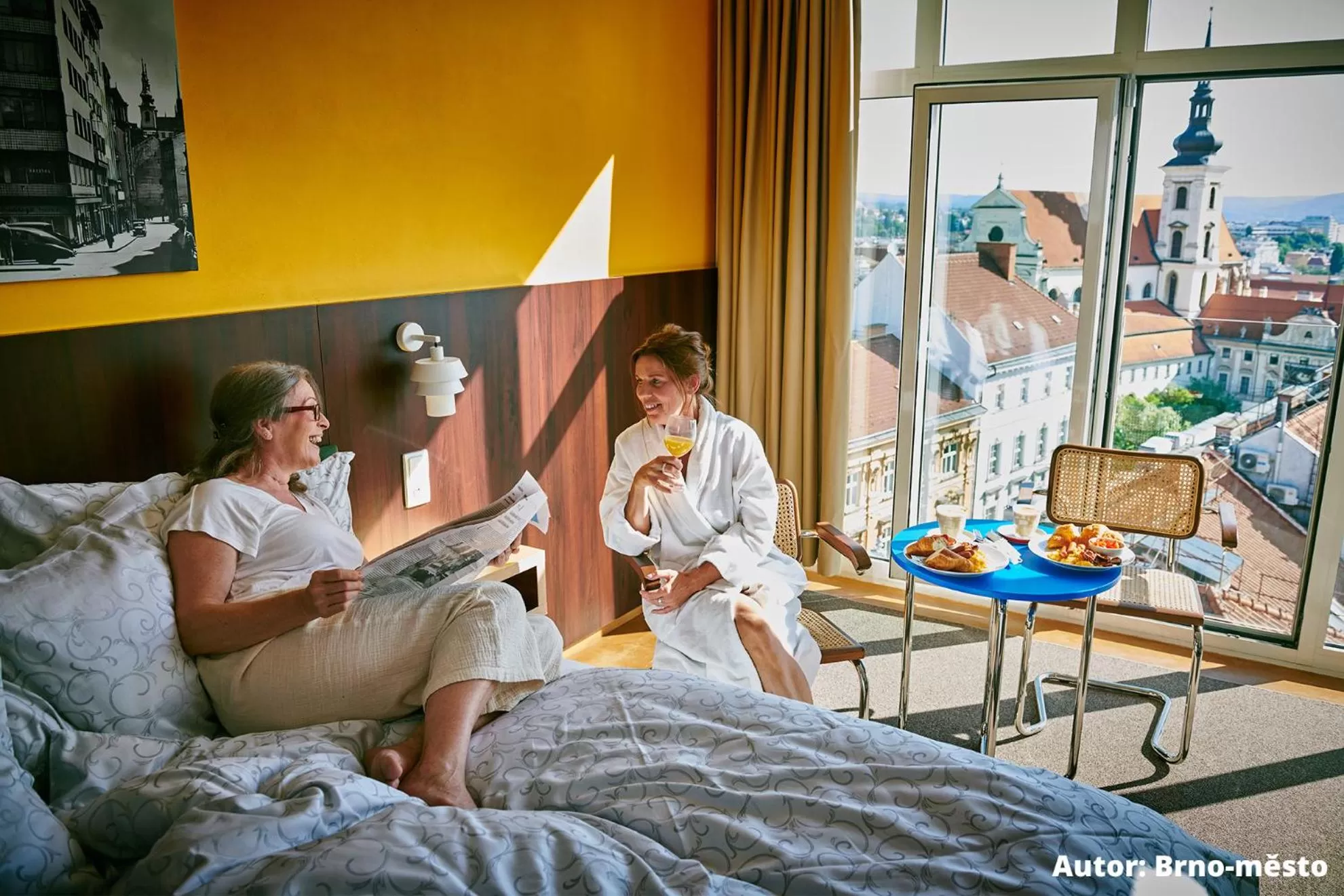 View (from property/room), Bed in Hotel Avion - National Cultural Monument - ICONIC HOUSES ORG