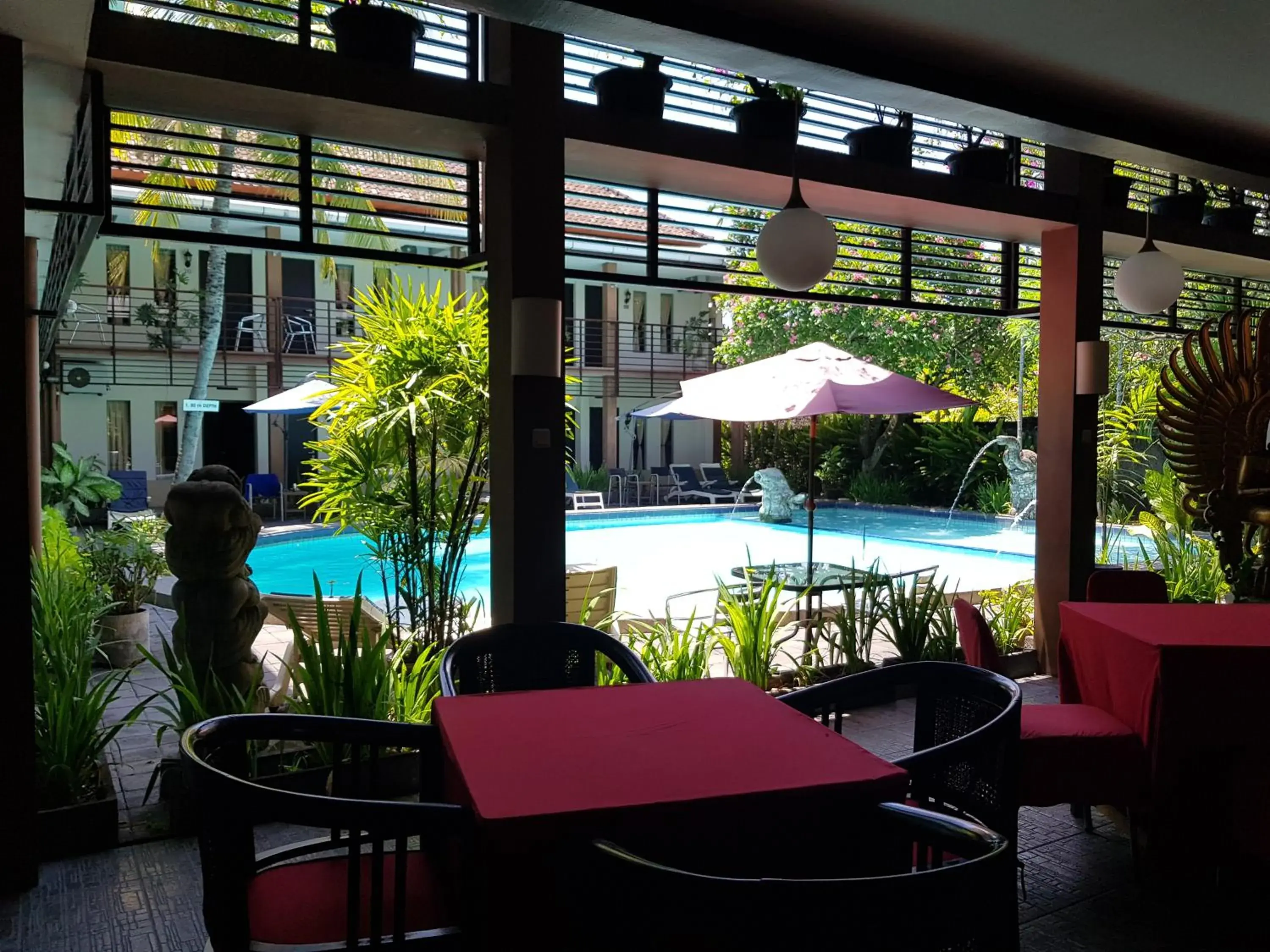 Restaurant/places to eat, Pool View in Sanur Agung Hotel