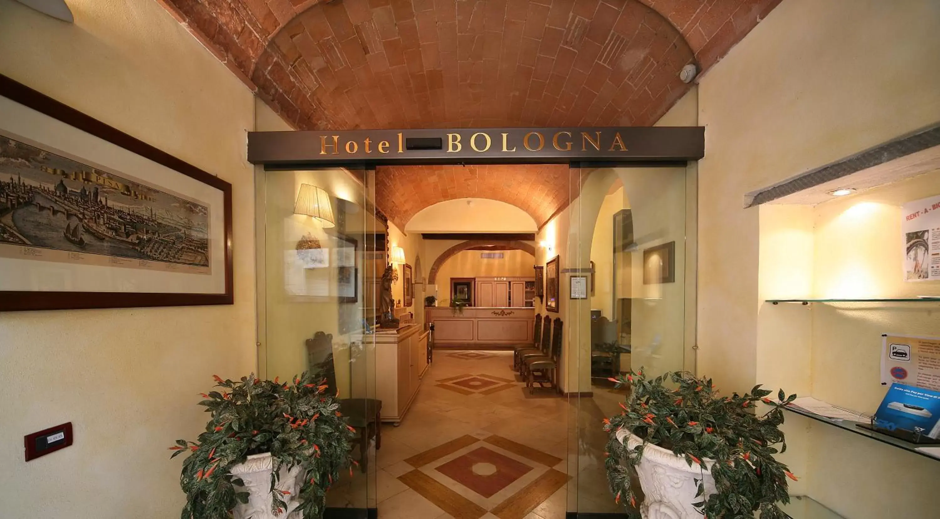 Decorative detail in Hotel Bologna