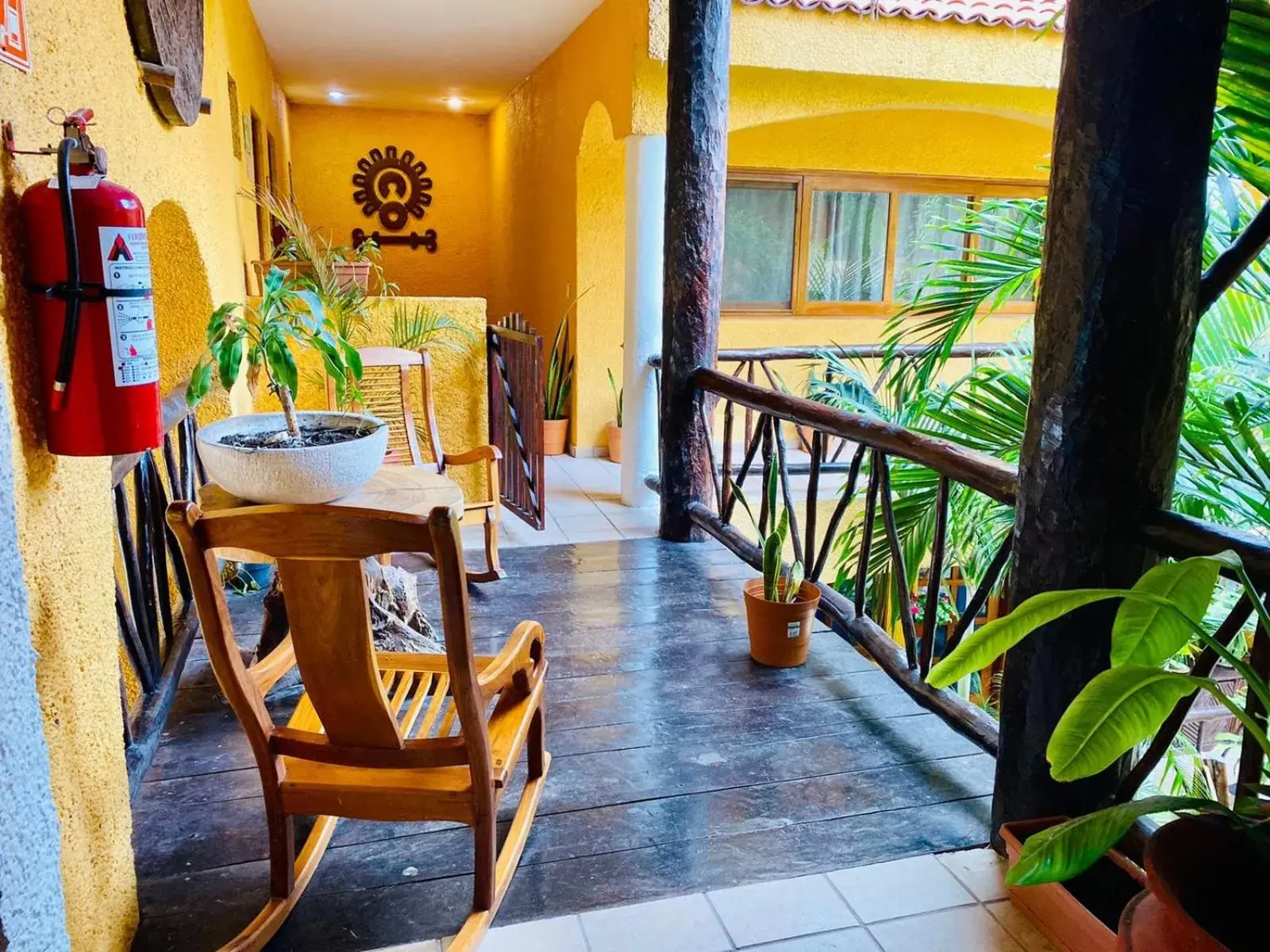 Balcony/Terrace in Hotel Bosque Caribe, 5th Av. zone