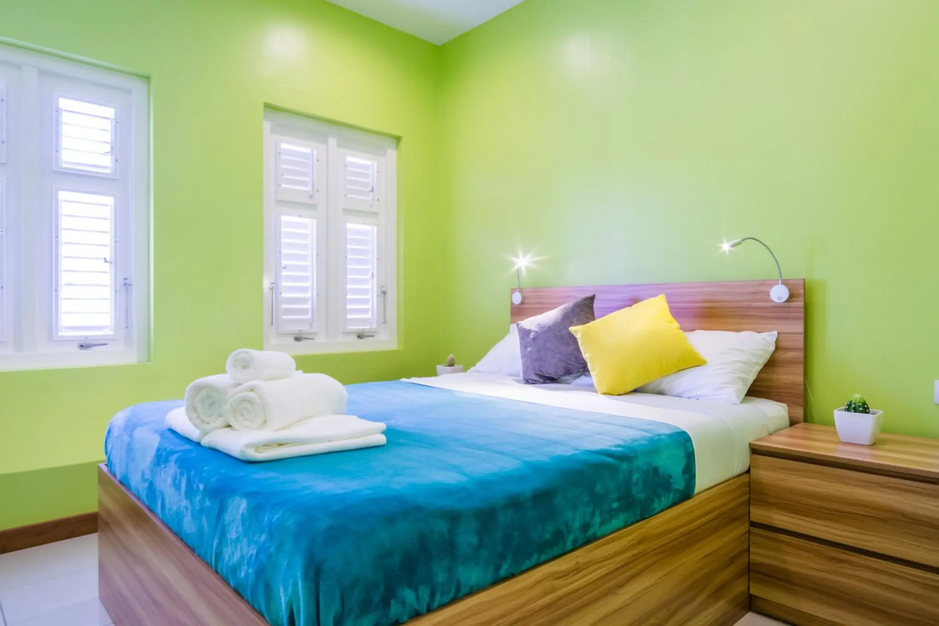 Bedroom, Bed in Bed & Bike Curacao