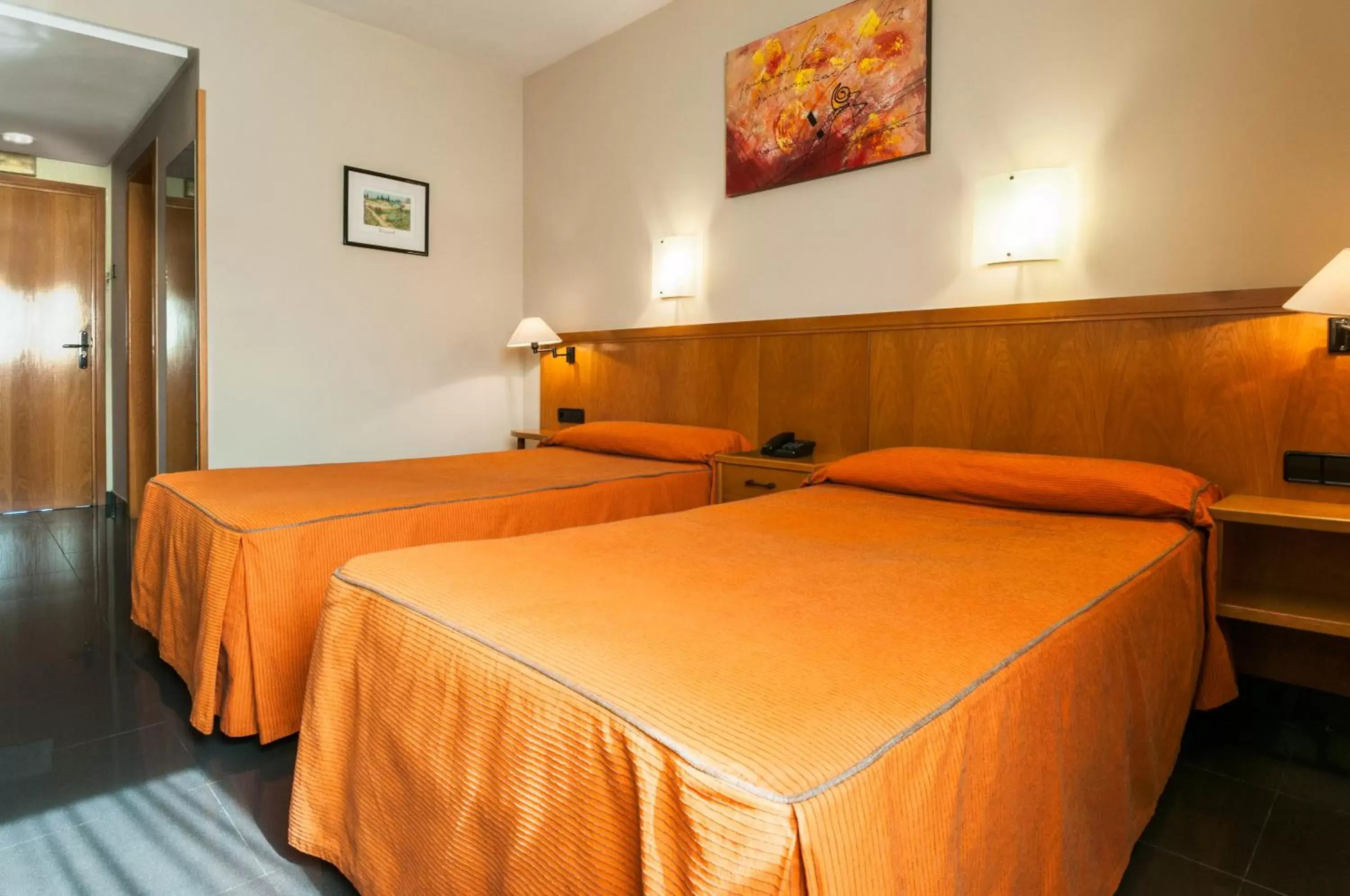 Bedroom, Bed in Hotel Ruta de Europa