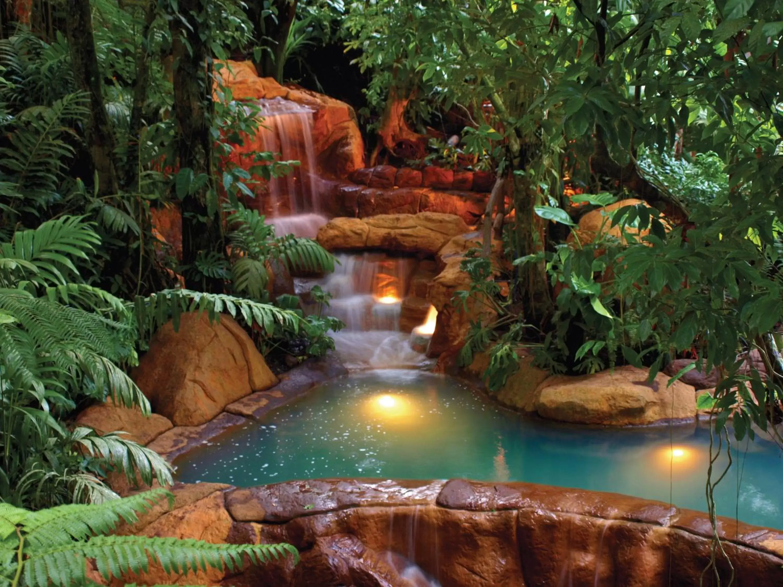 Hot Spring Bath in The Springs Resort & Spa at Arenal