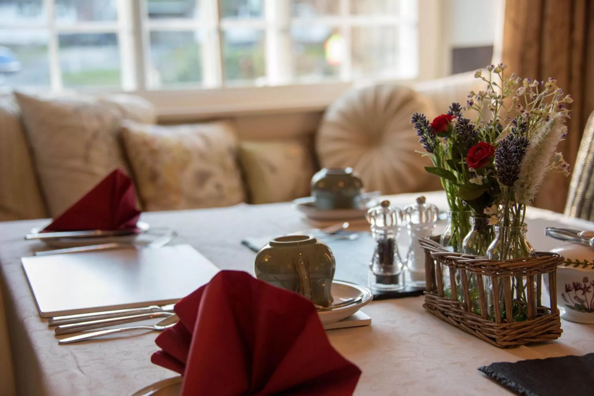 Dining area in St Leonards Farmhouse