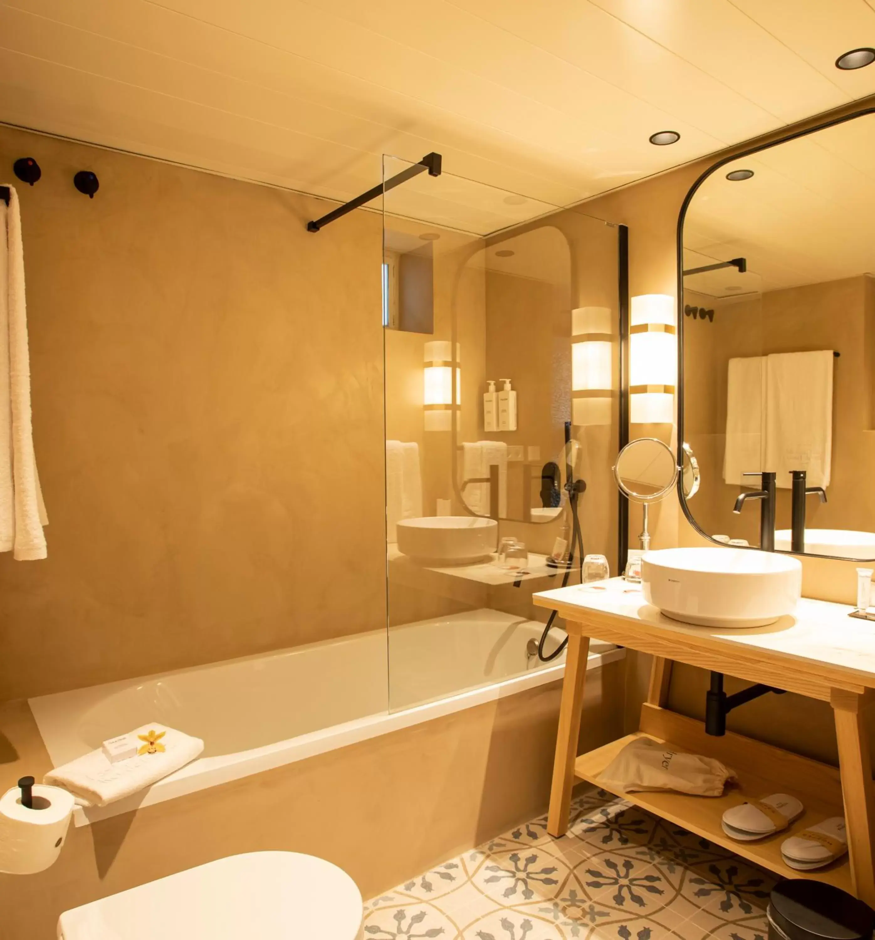 Bathroom in Hospes Las Casas del Rey de Baeza, a Member of Design Hotels Bathroom in Hospes Las Casas del Rey de Baeza, a Member of Design Hotels