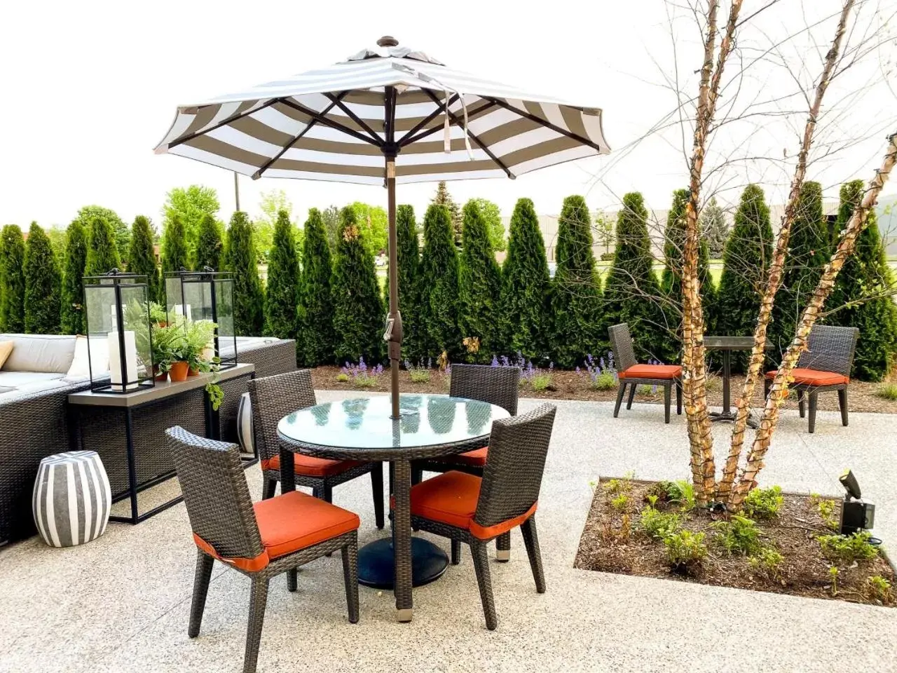 Patio in Cambria Hotel Detroit-Shelby Township