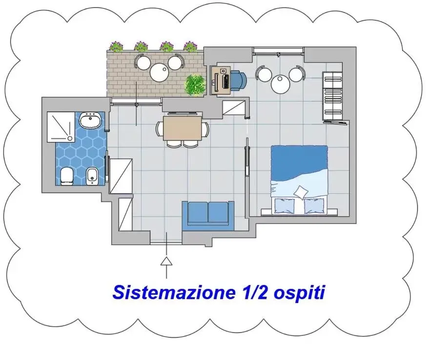 Floor Plan in Poly's House