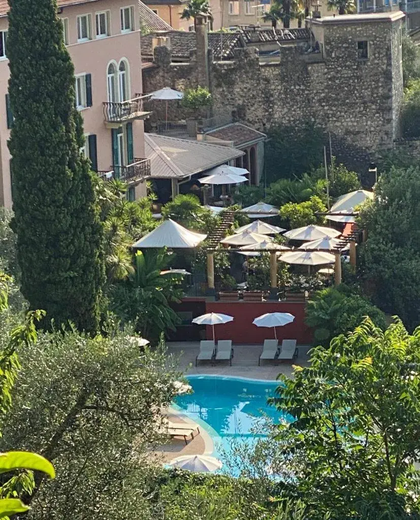 Bird's eye view, Pool View in Hotel Villa Miravalle