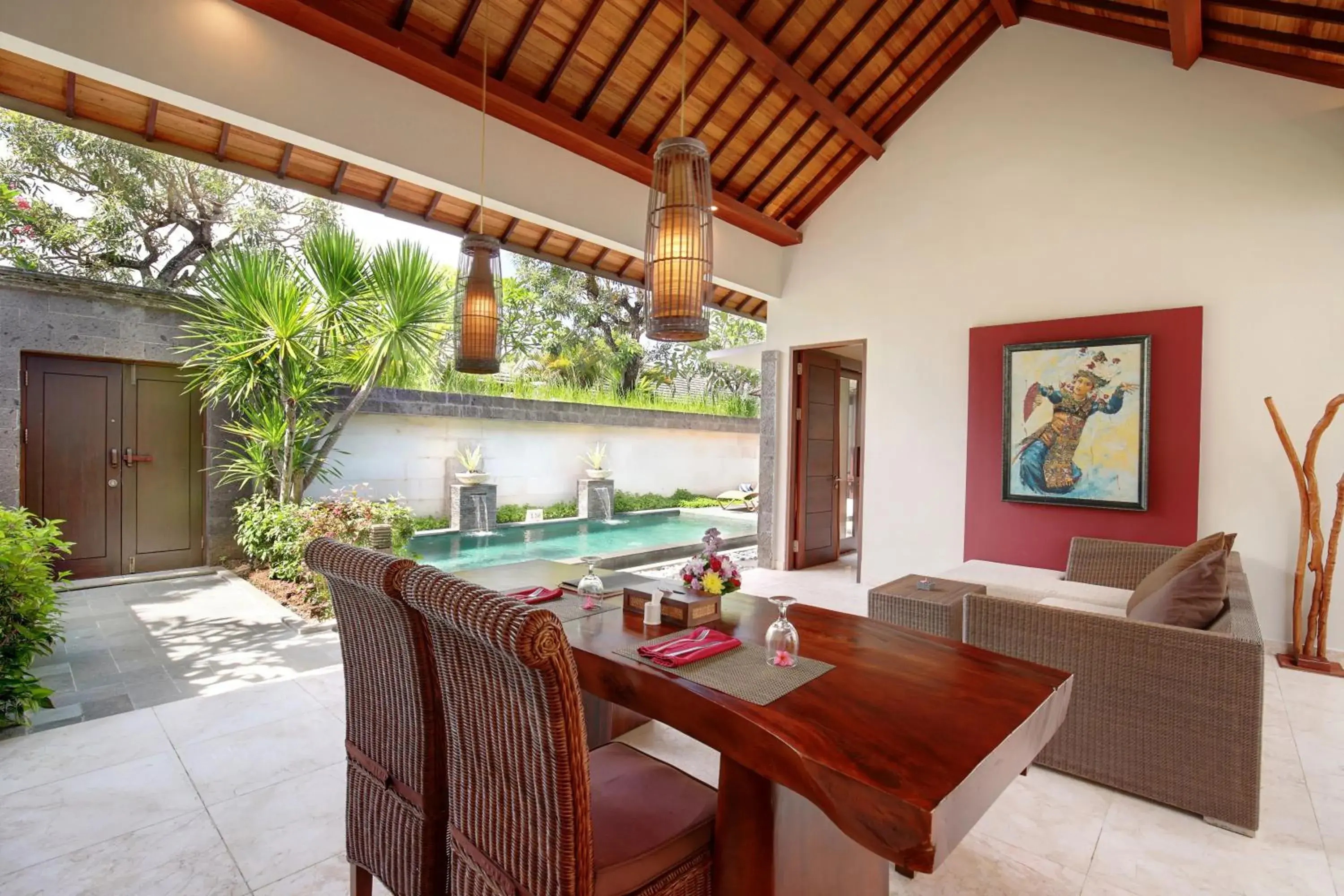 Living room, Dining Area in Lumbini Luxury Villas and Spa