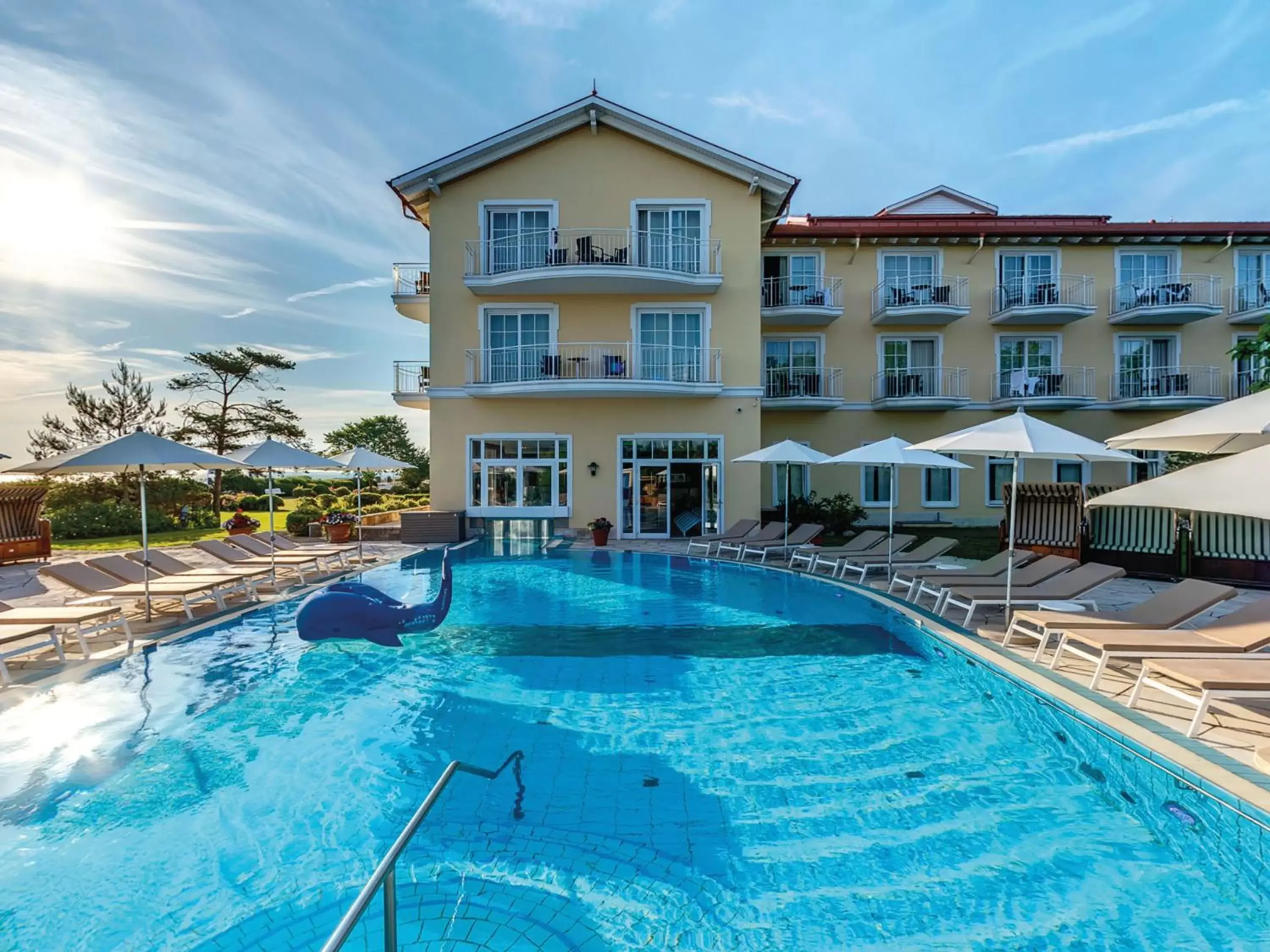 Pool view, Swimming Pool in Travel Charme Ostseehotel Kühlungsborn