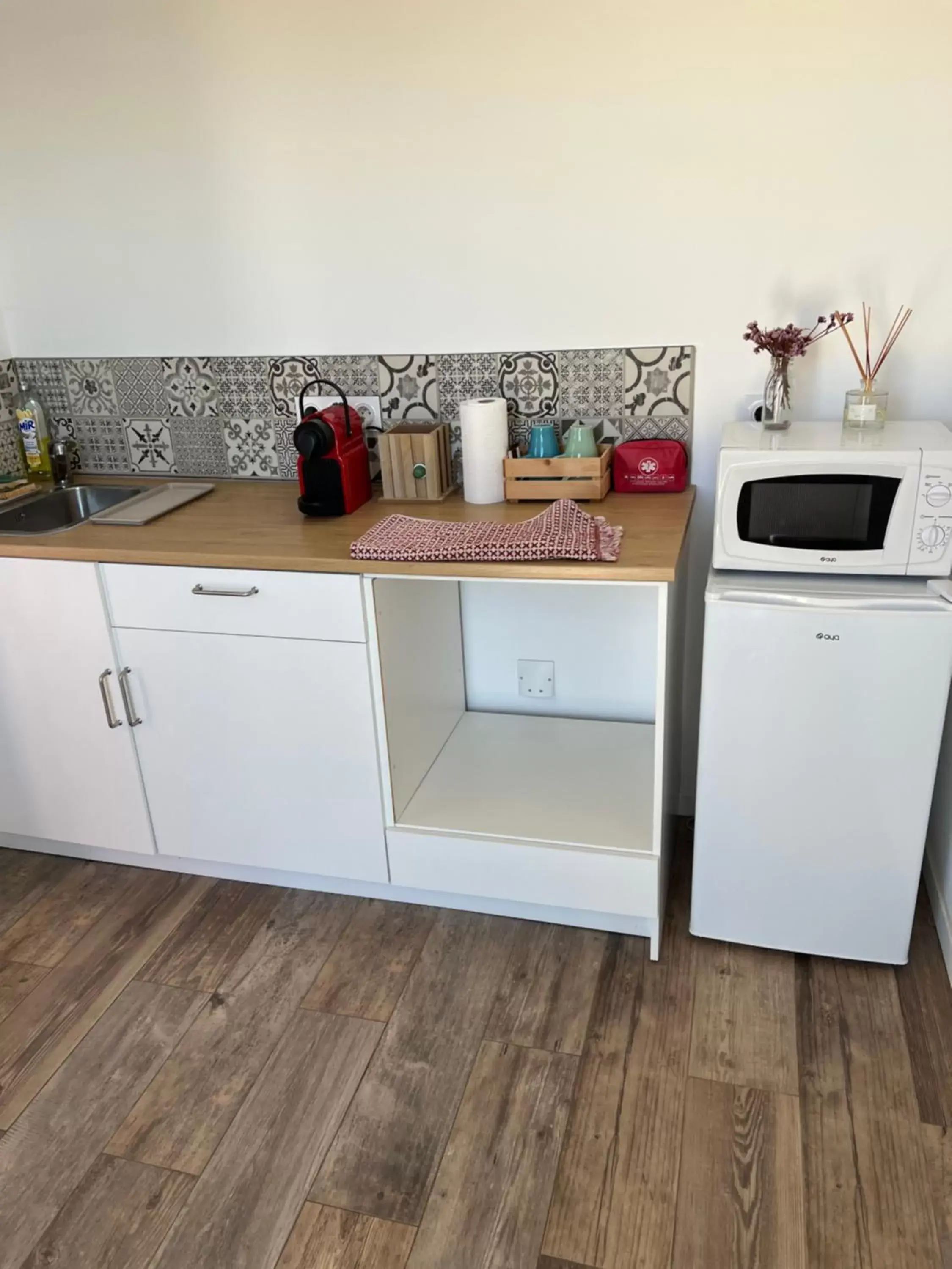 Kitchen/Kitchenette in l'Orangerie de La Pontête