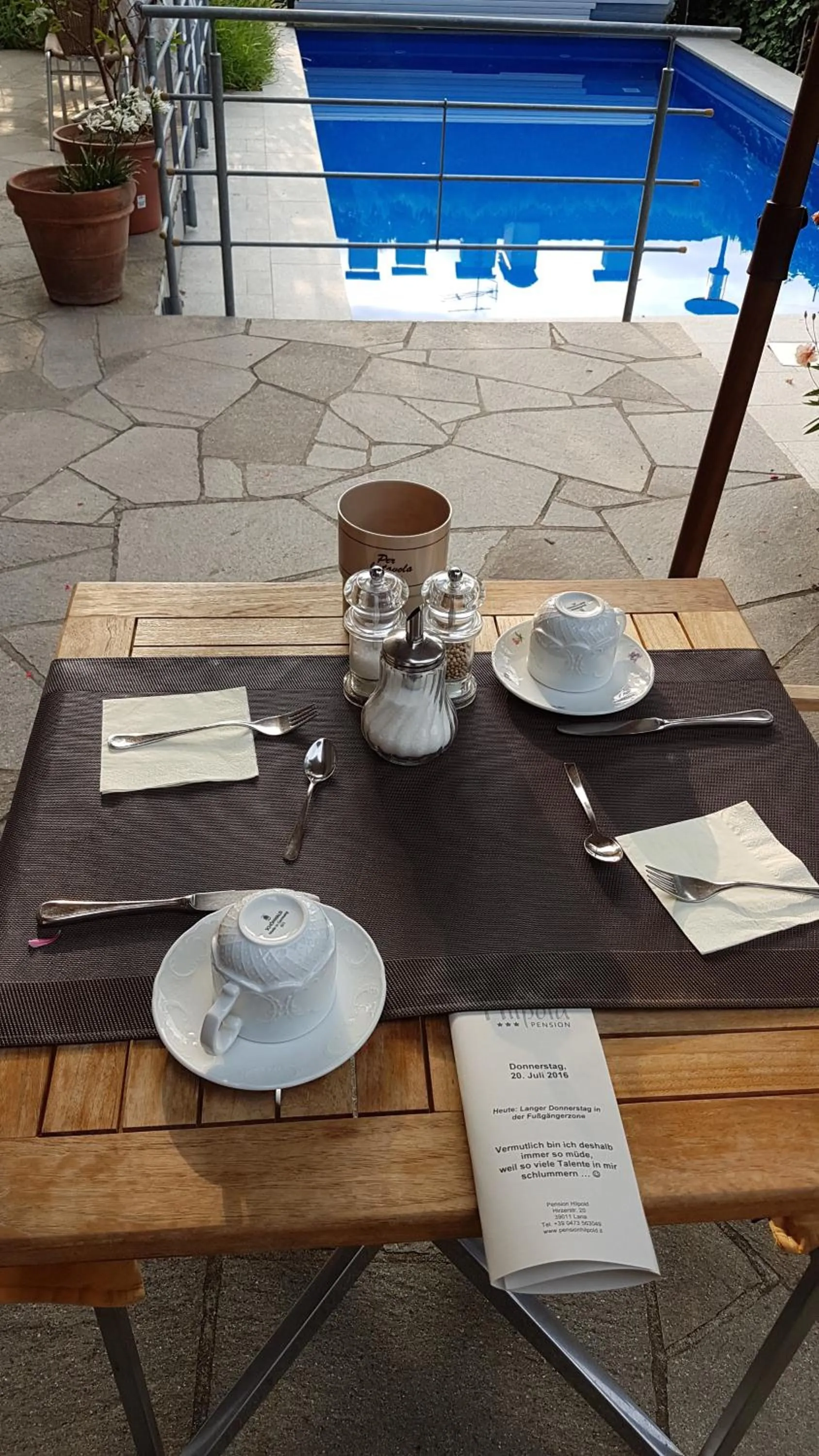 Restaurant/places to eat in Bed&Breakfast Pension Hilpold