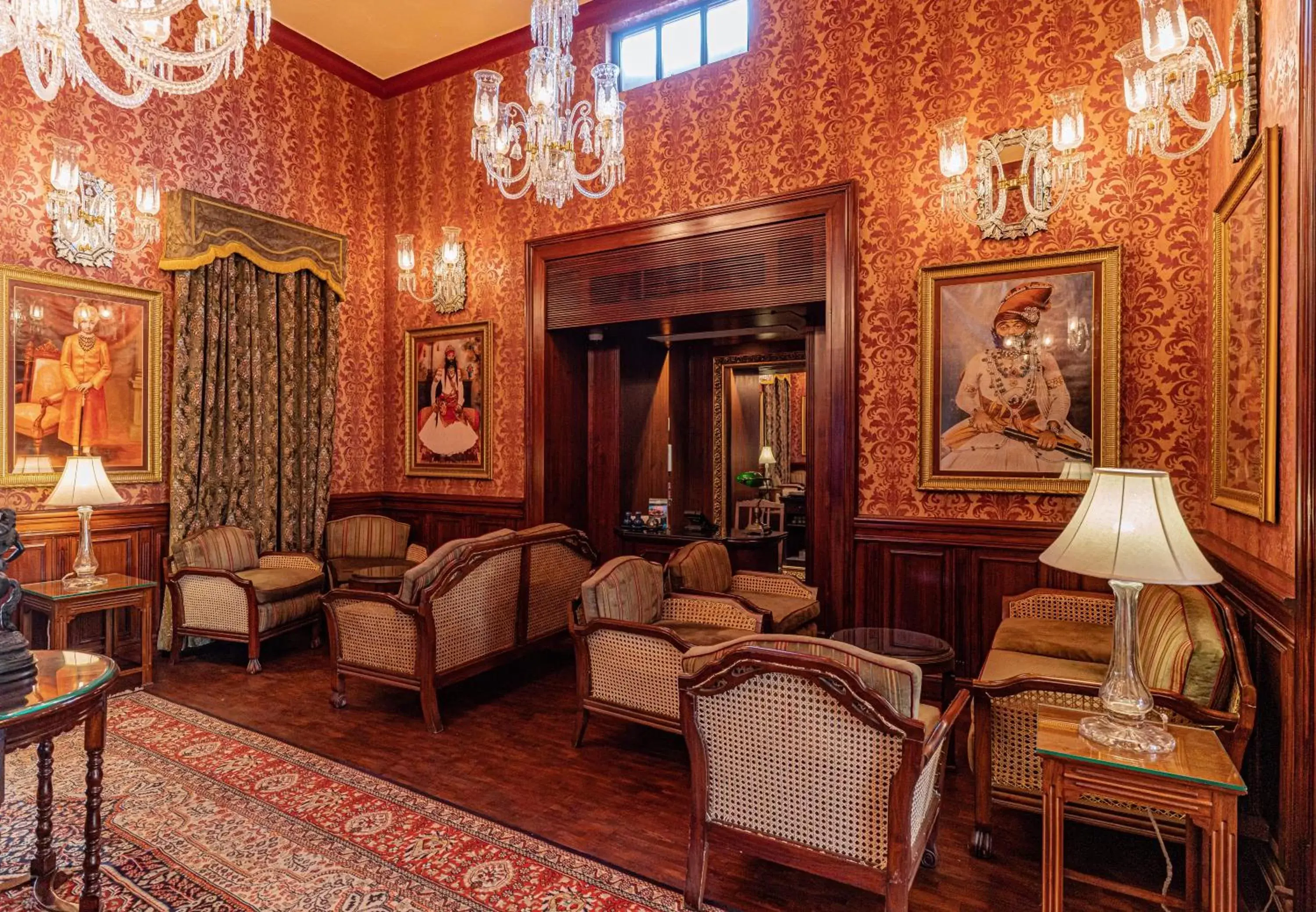 Lobby or reception in Ajit Bhawan - A Palace Resort Lobby or reception in Ajit Bhawan - A Palace Resort