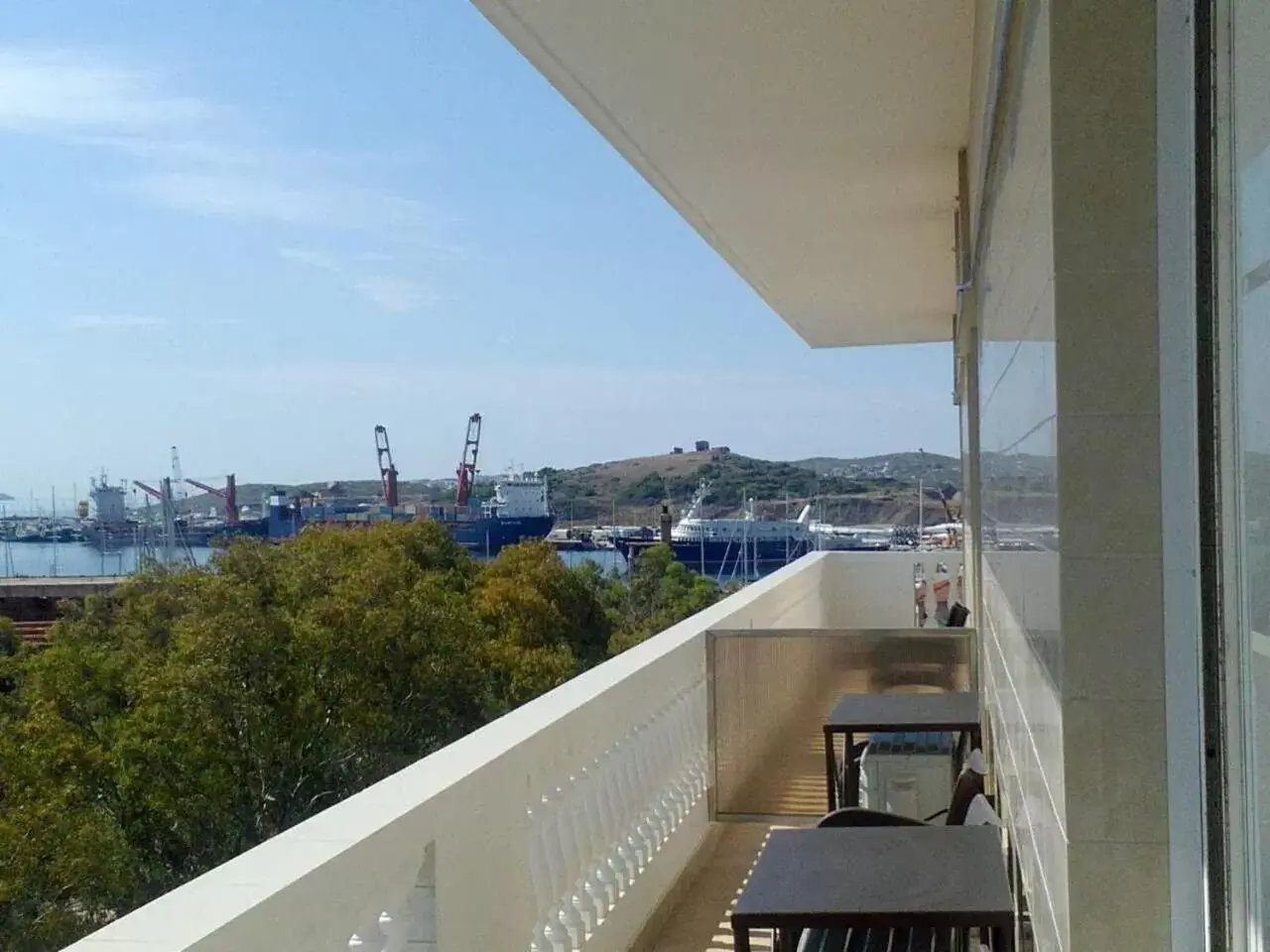 Balcony/Terrace in Nikolakakis Rooms Lavrio