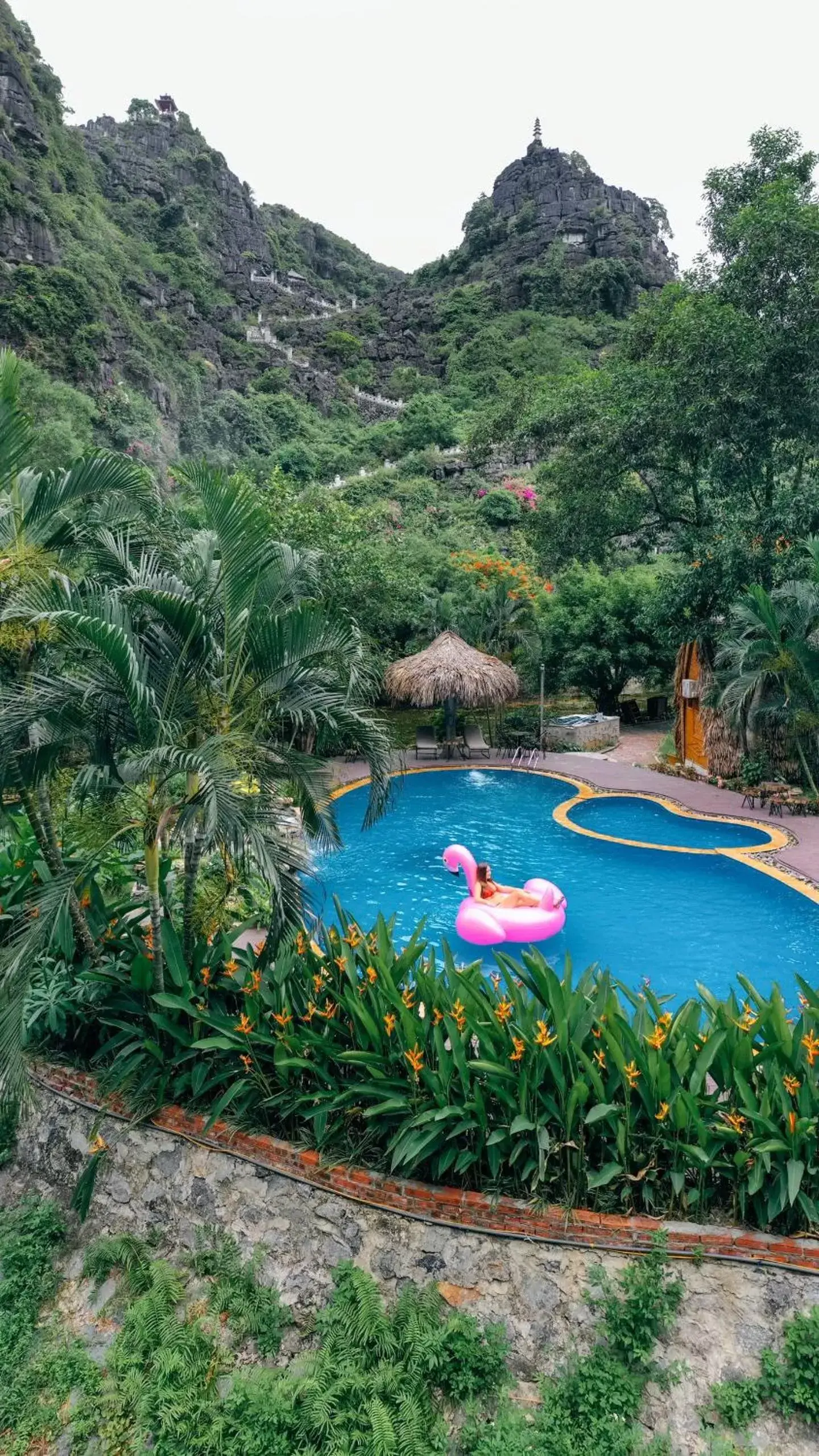 Pool View in Mua Caves Ecolodge (Hang Mua)