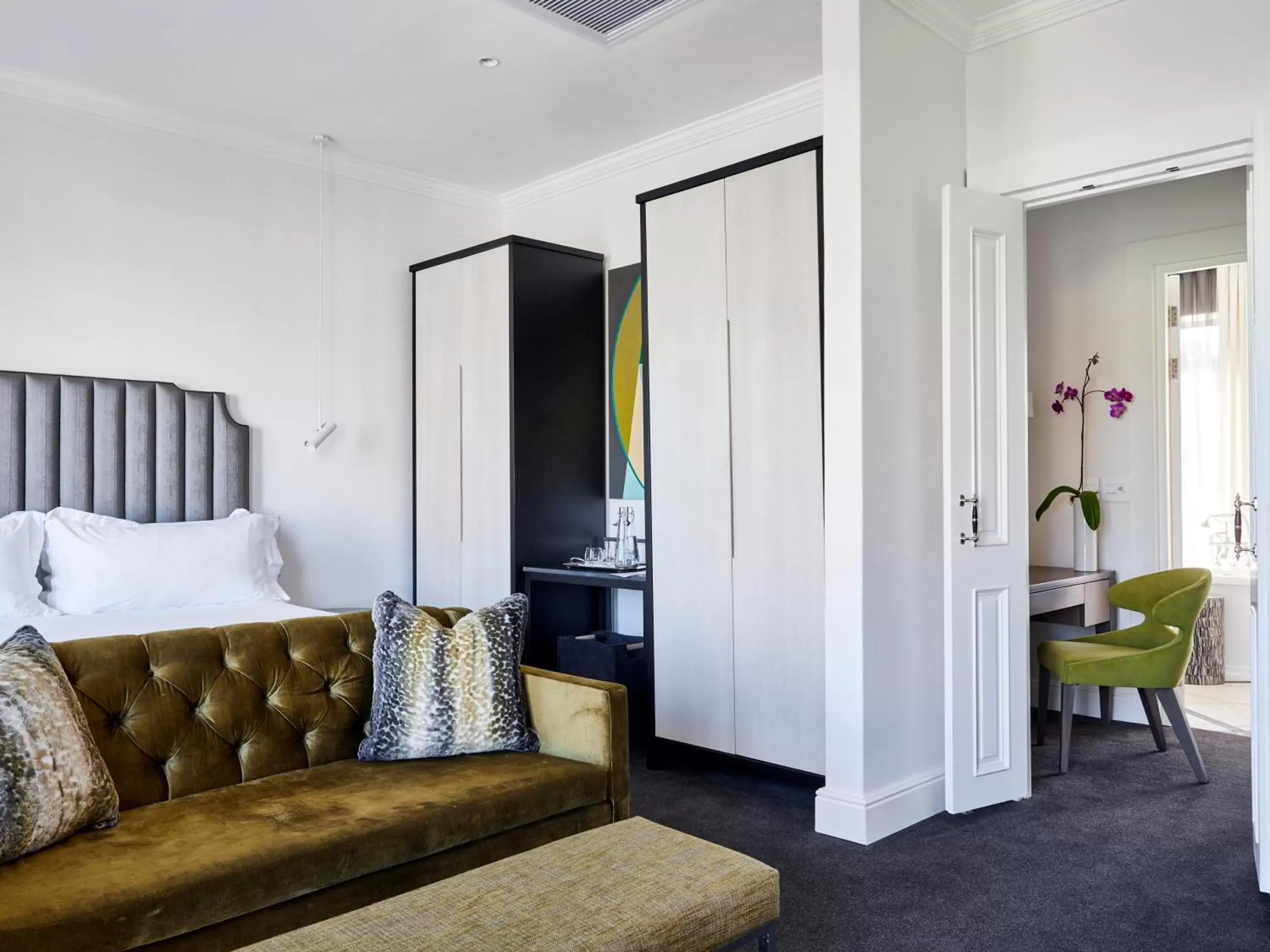 Bathroom, Seating Area in The Manor House at the Queen Victoria Hotel by NEWMARK