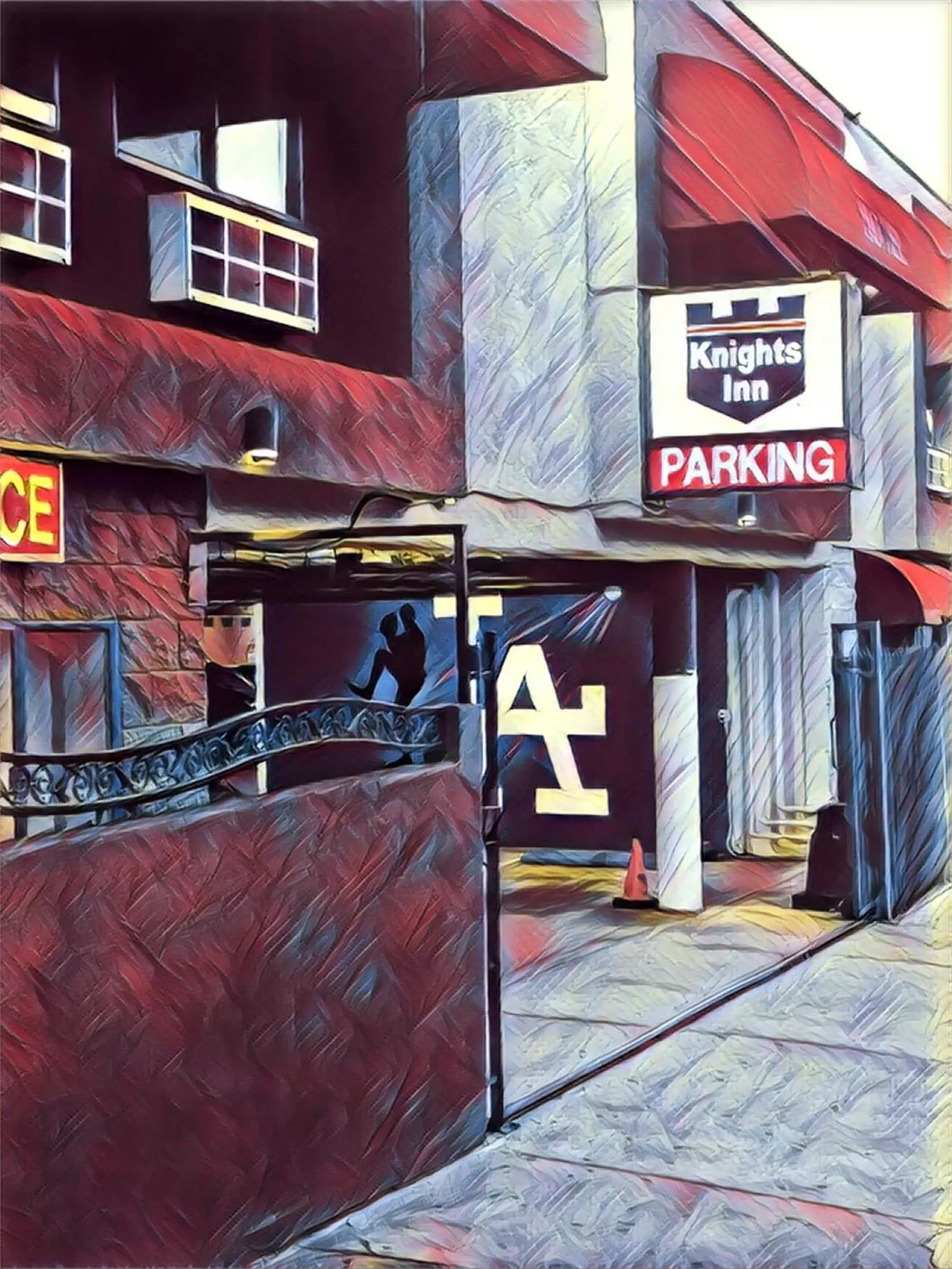 Property building in Knights Inn Los Angeles Central / Convention Center Area