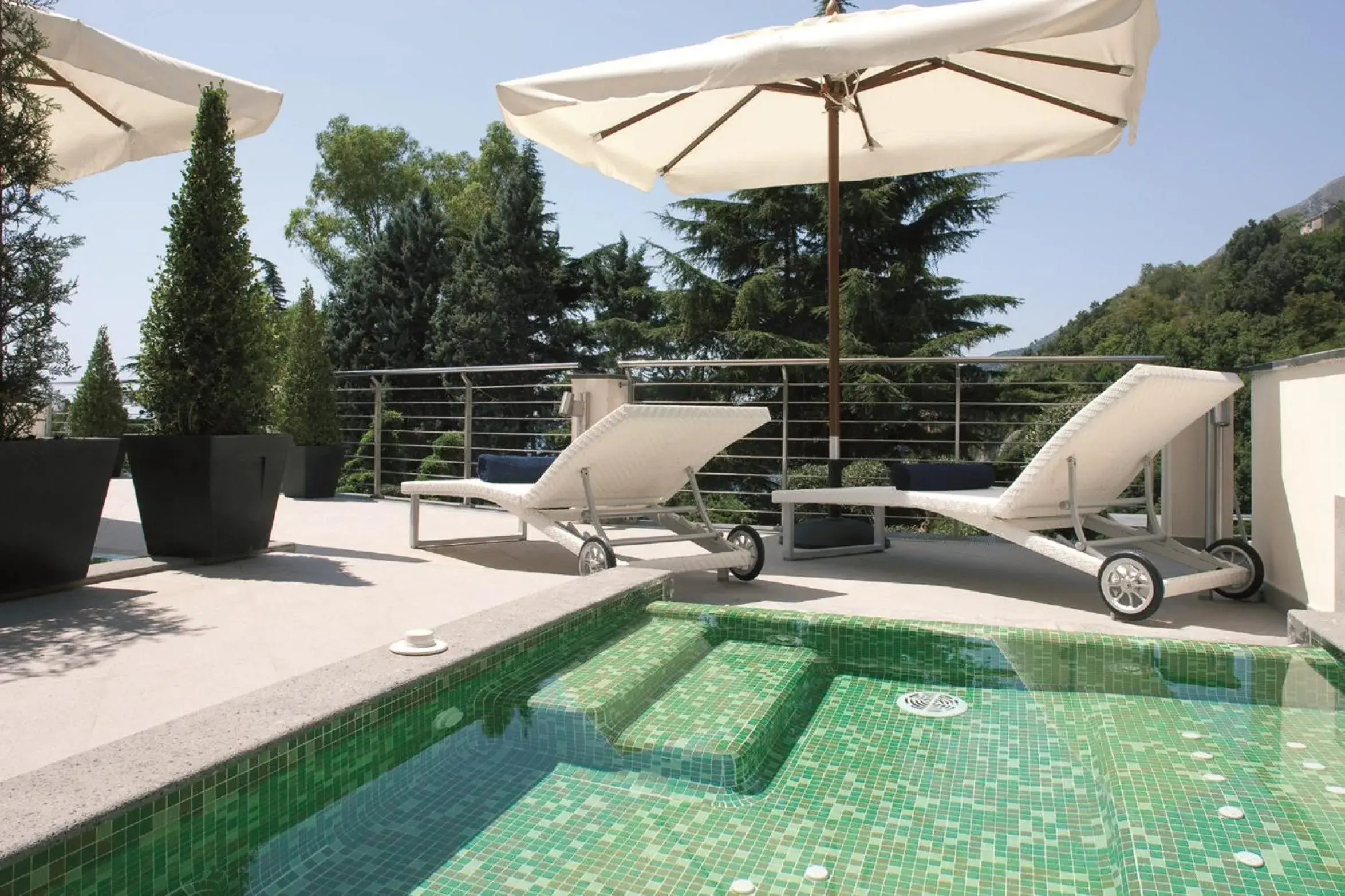 Patio, Swimming Pool in Relais Paradiso