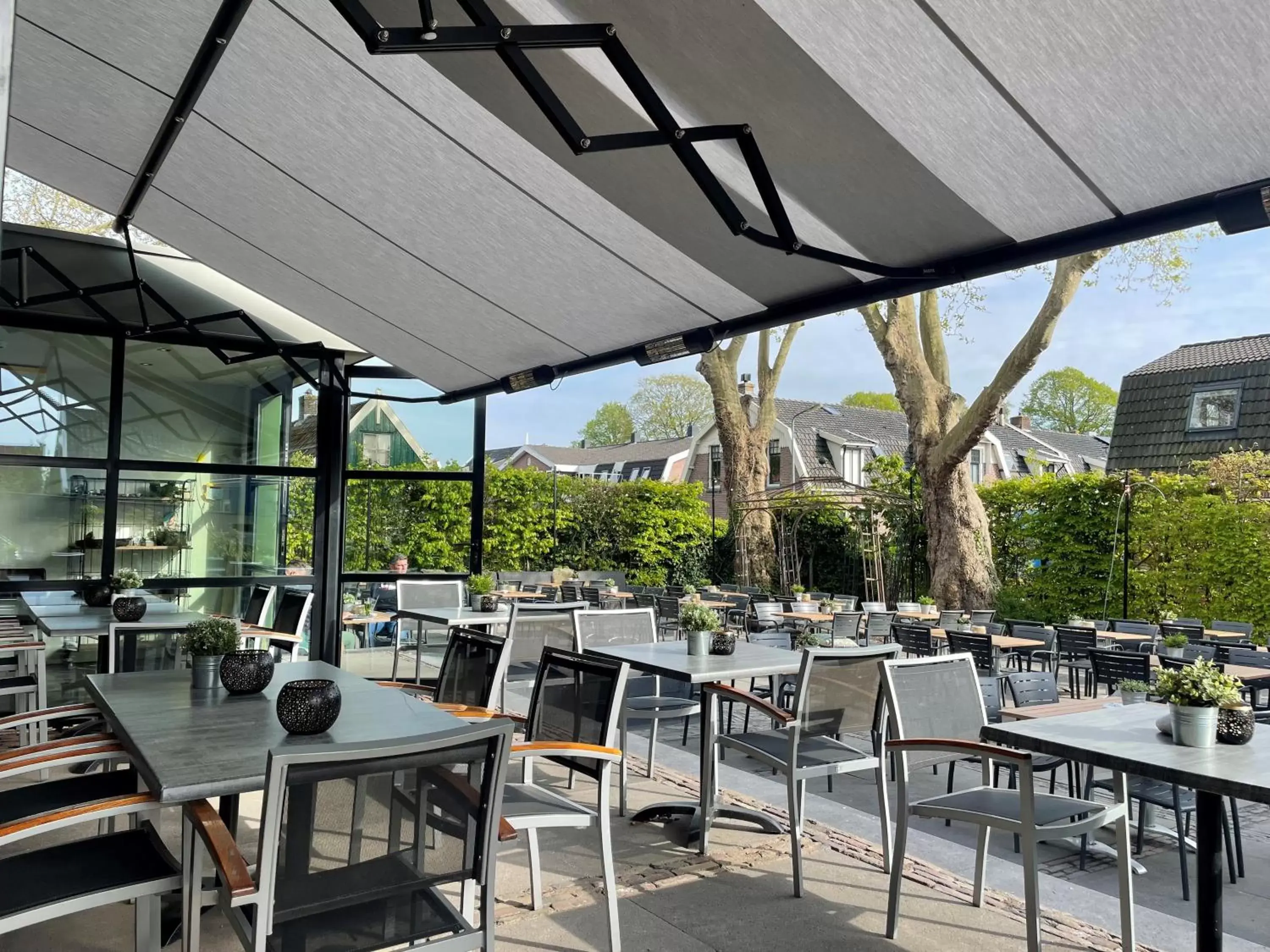 Balcony/Terrace, Restaurant/Places to Eat in Boutique Hotel Brasa Beemster