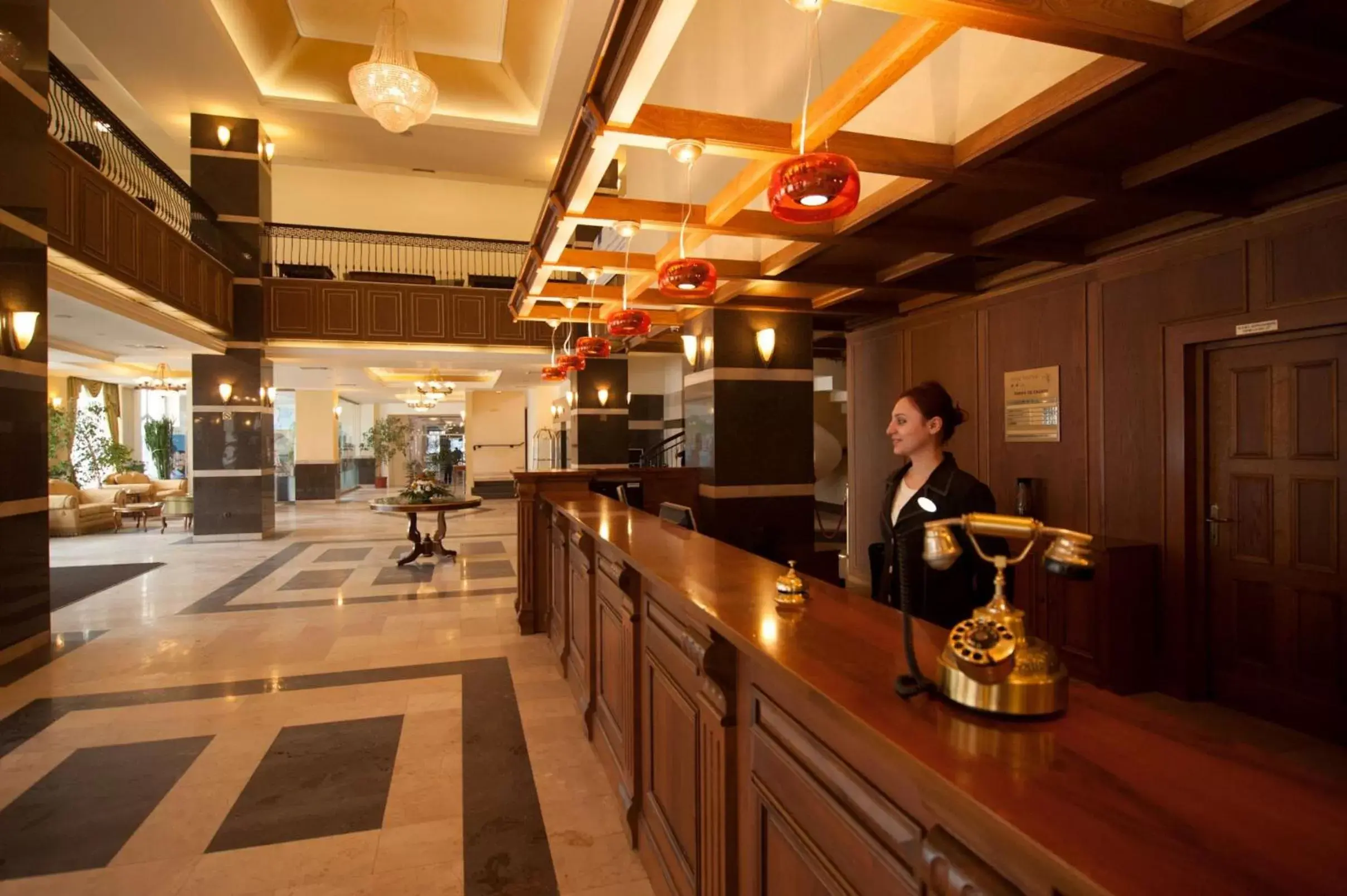 Lobby or reception, Staff in Hotel Central