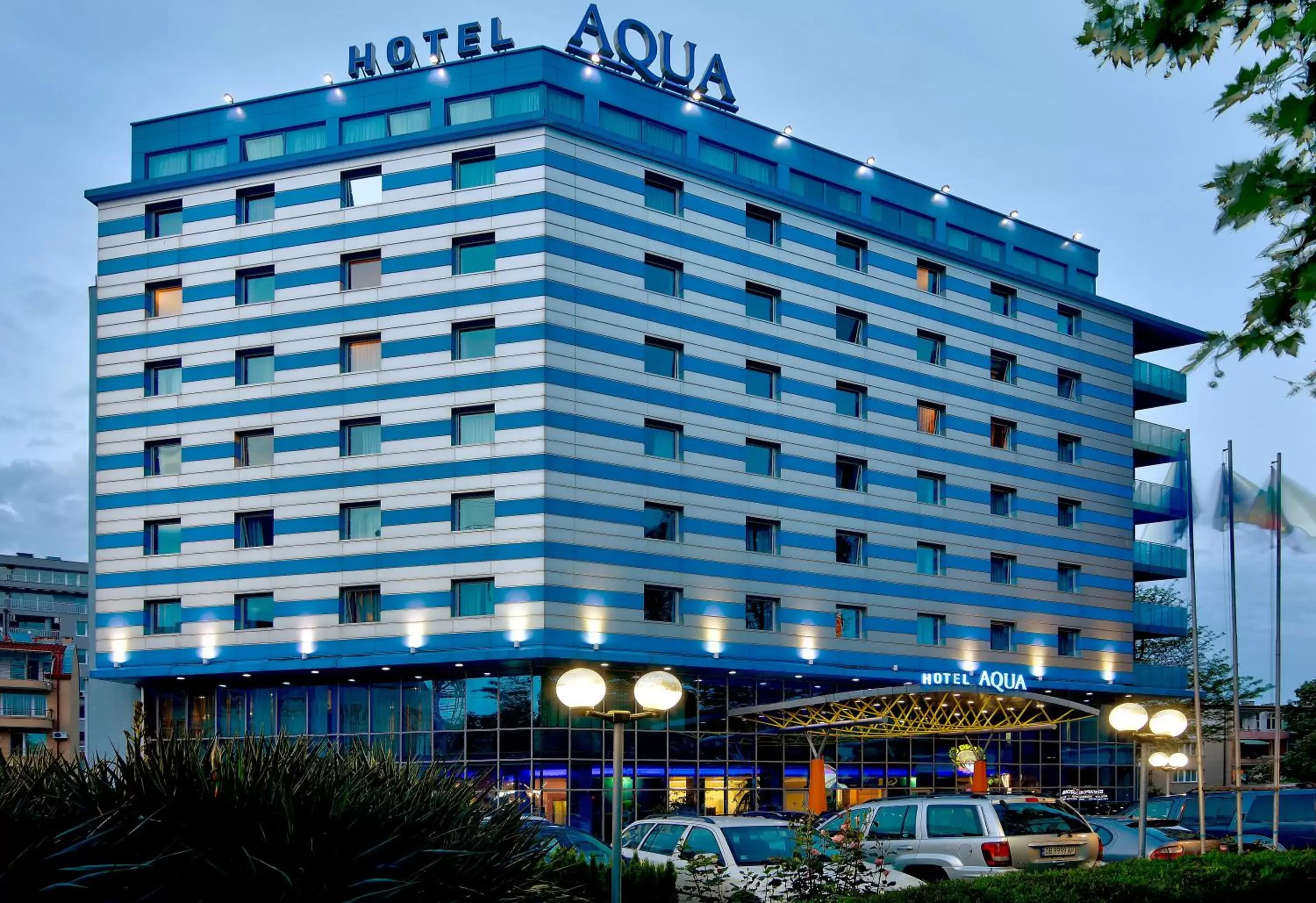 Facade/entrance, Property Building in Aqua Hotel