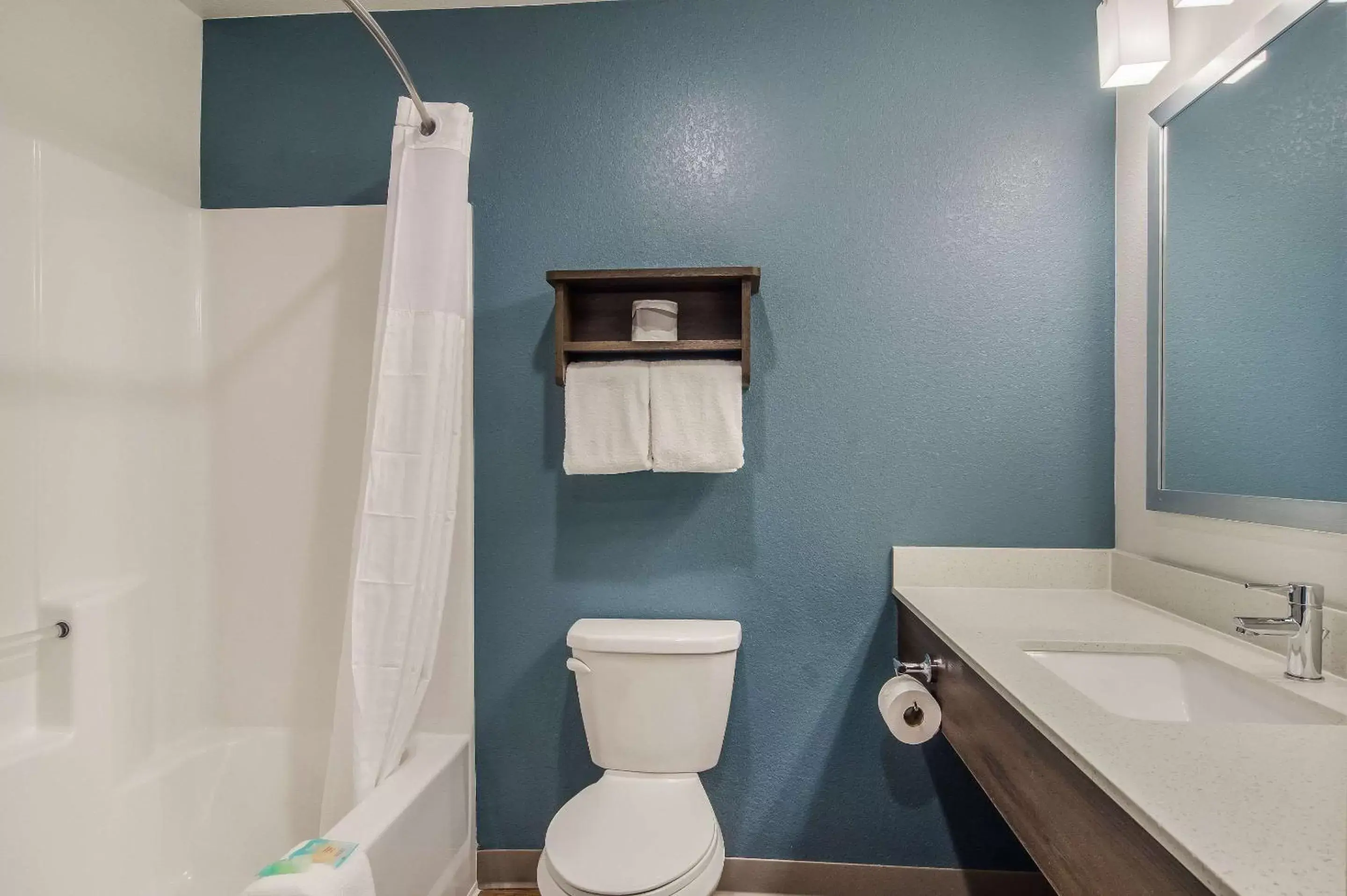 Photo of the whole room, Bathroom in WoodSpring Suites Broomfield-Westminster