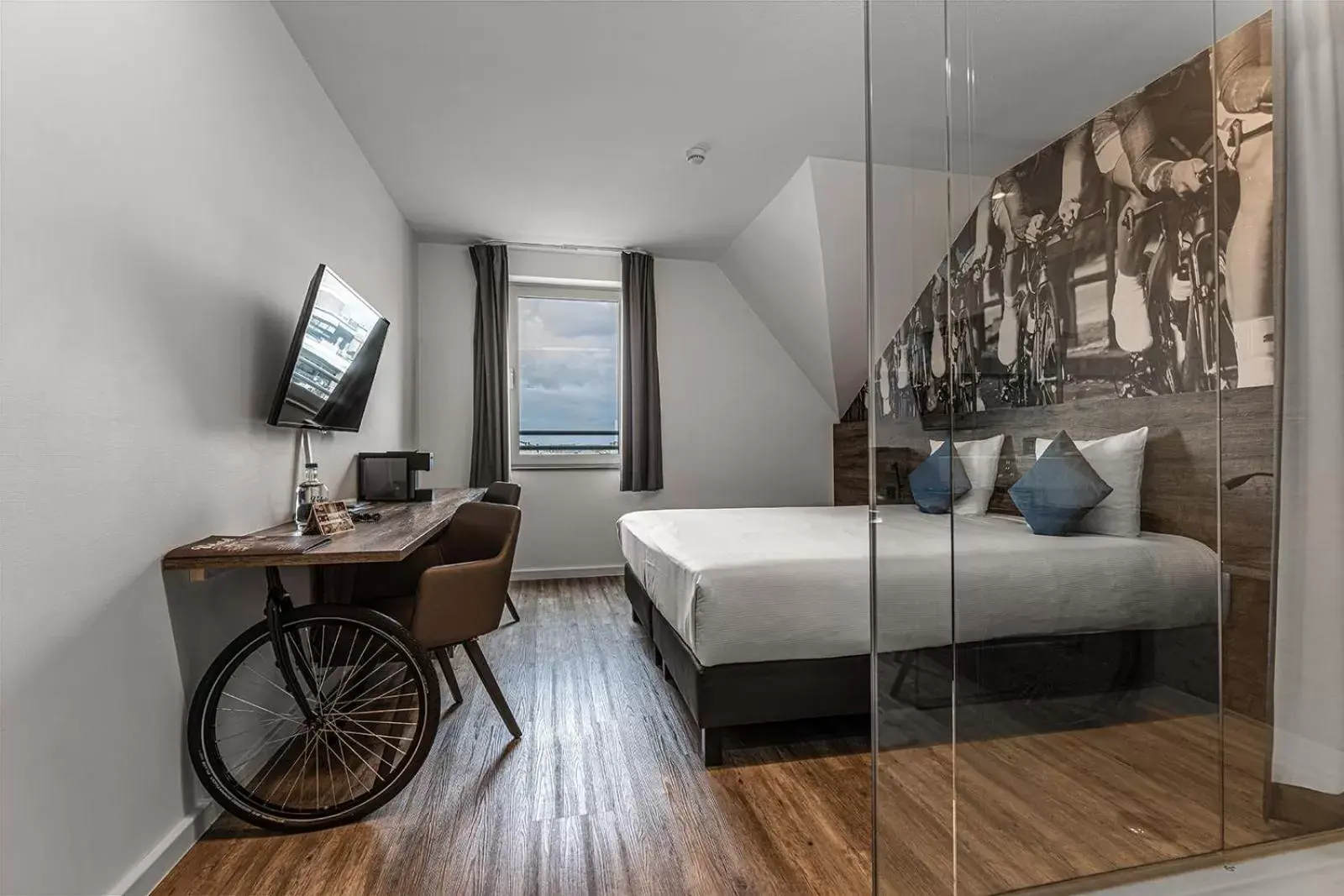 Bed in Velotel Brugge Bed in Velotel Brugge