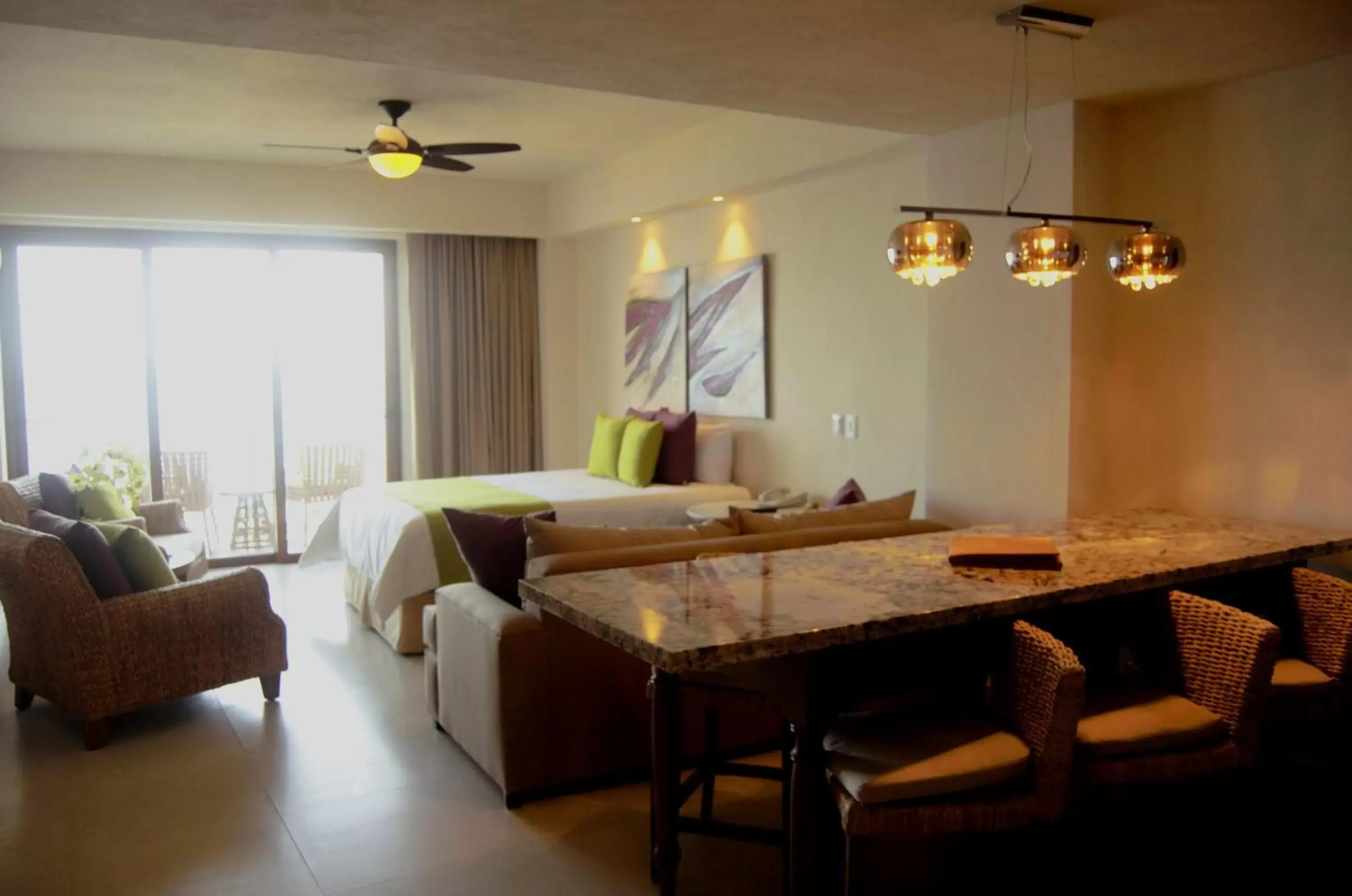 Bed, Lounge/Bar in Almar Resort Luxury LGBT Beach Front Experience