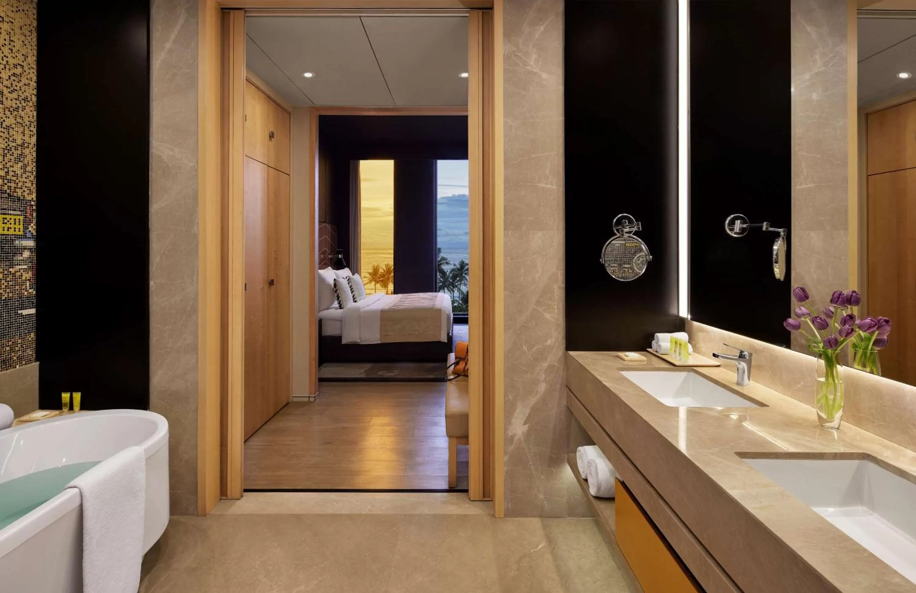 Bathroom, Bed in Hyatt Centric Juhu Mumbai