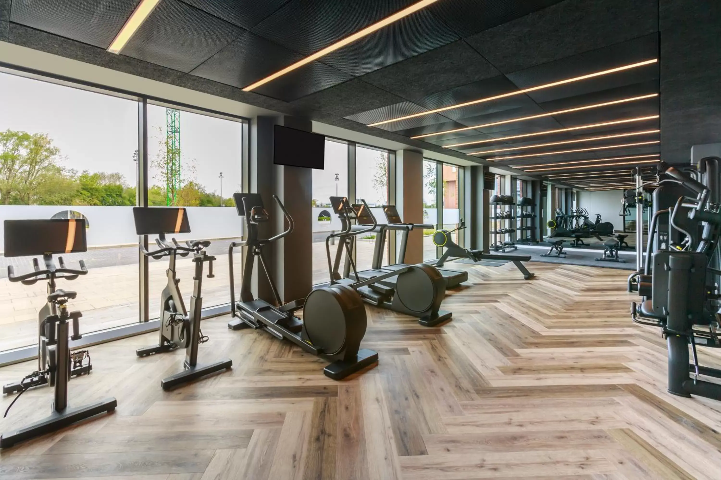 Photo of the whole room, Fitness Center/Facilities in Novotel Cambridge North