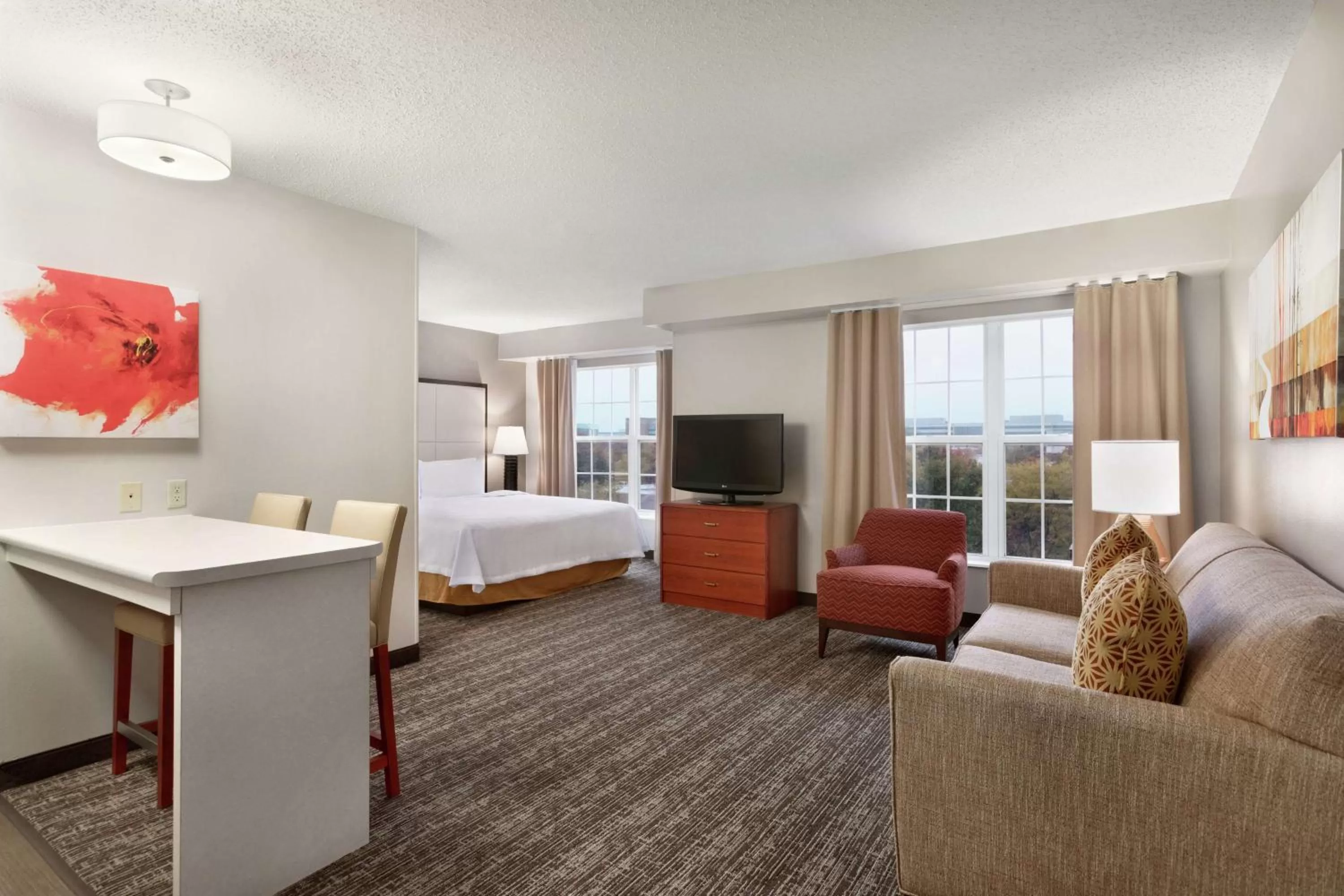 Bedroom, Bed in Homewood Suites by Hilton Columbus-Dublin