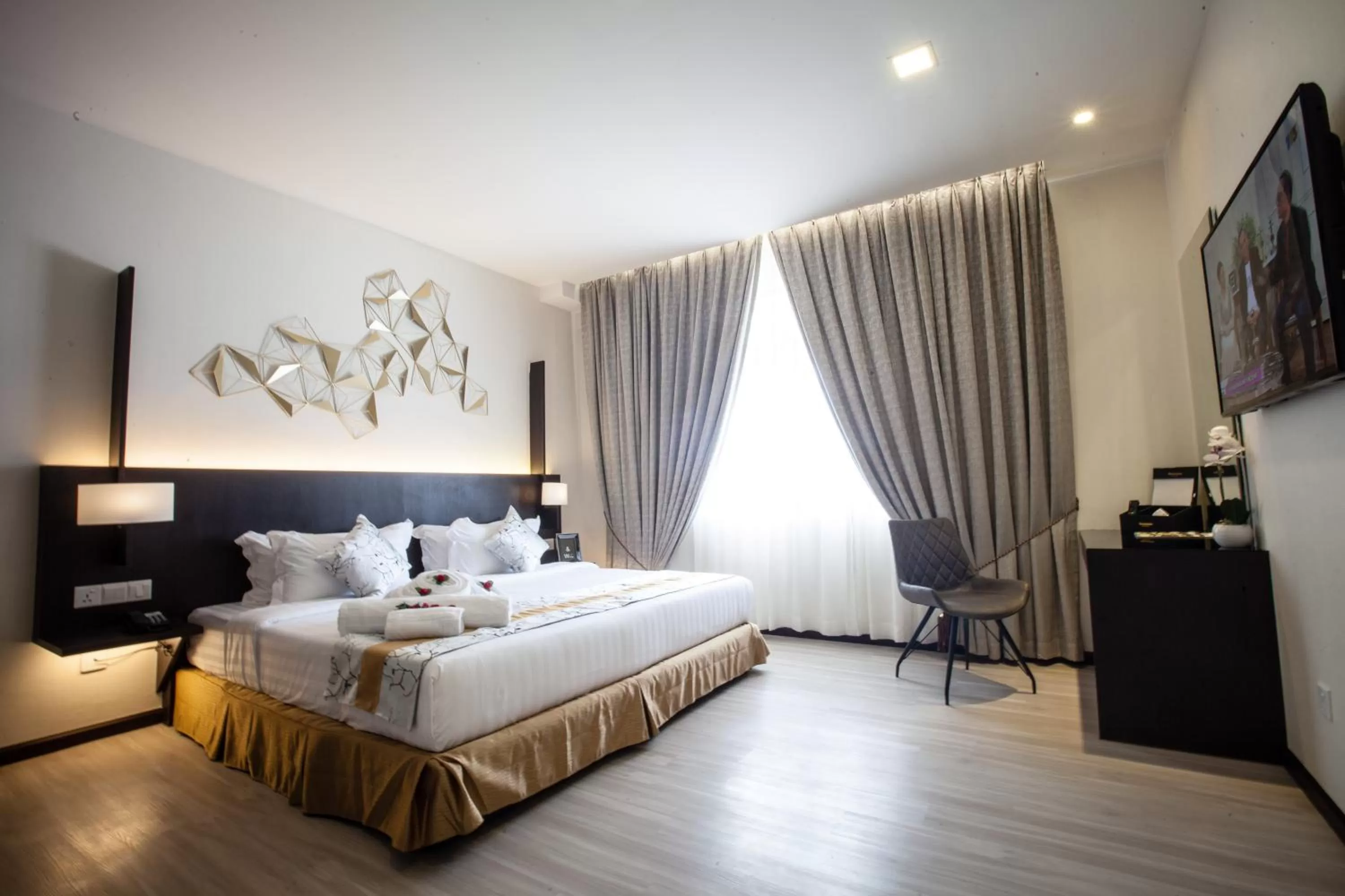 Bed in Amamas Boutique Hotel Kuching