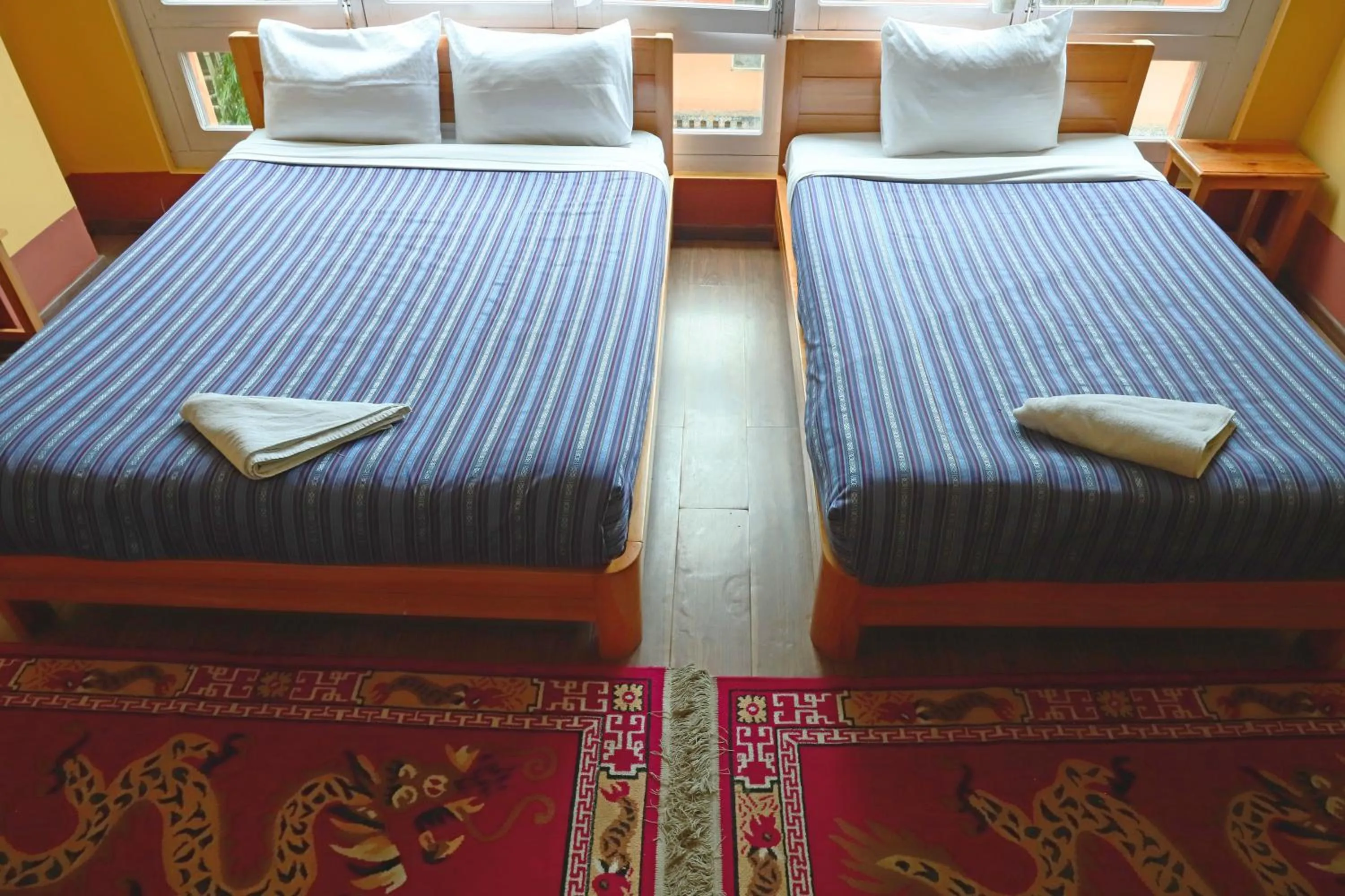 Bed in Hotel Thimphu City