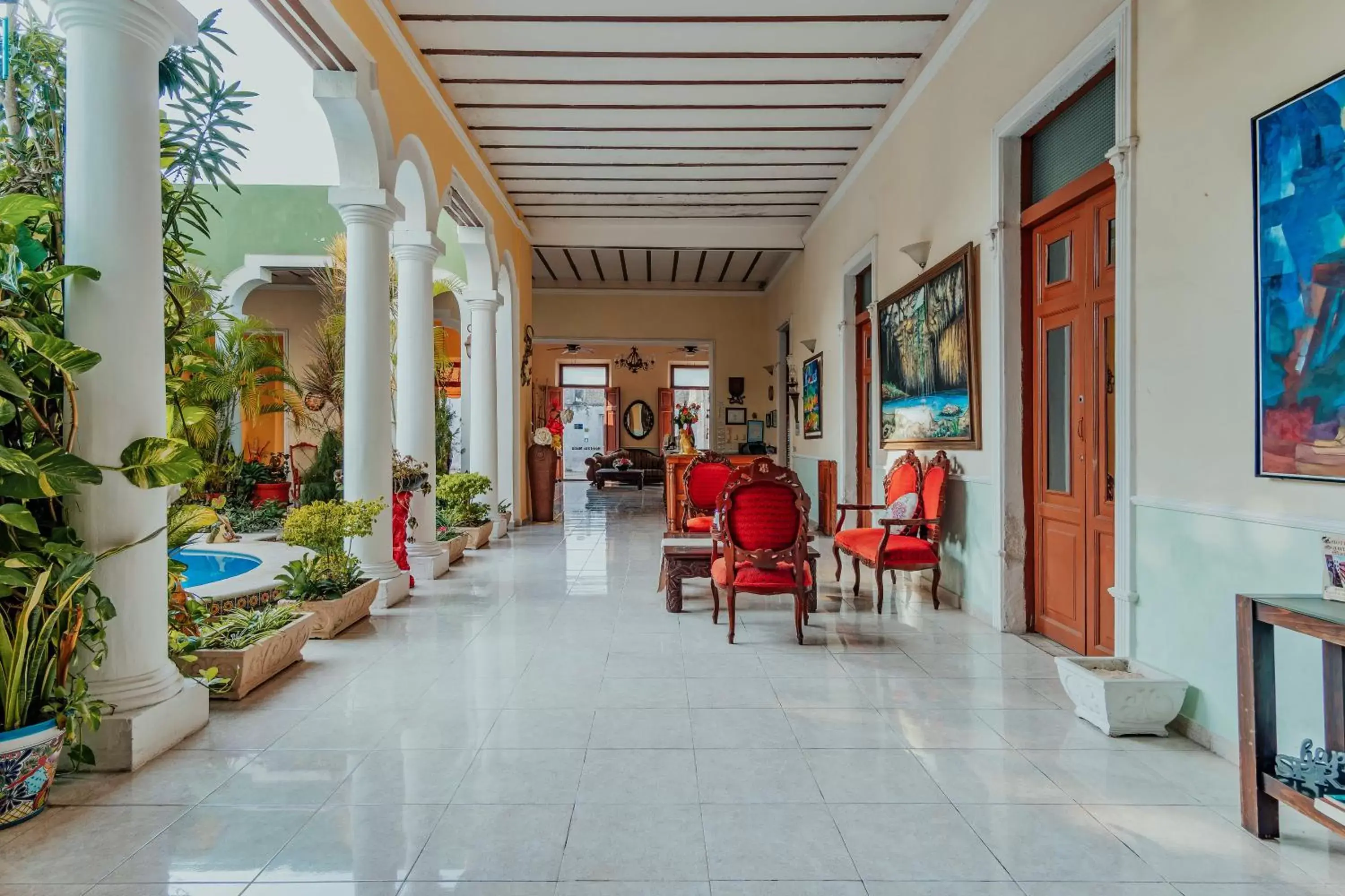 Balcony/Terrace in Hotel Santa María Mérida