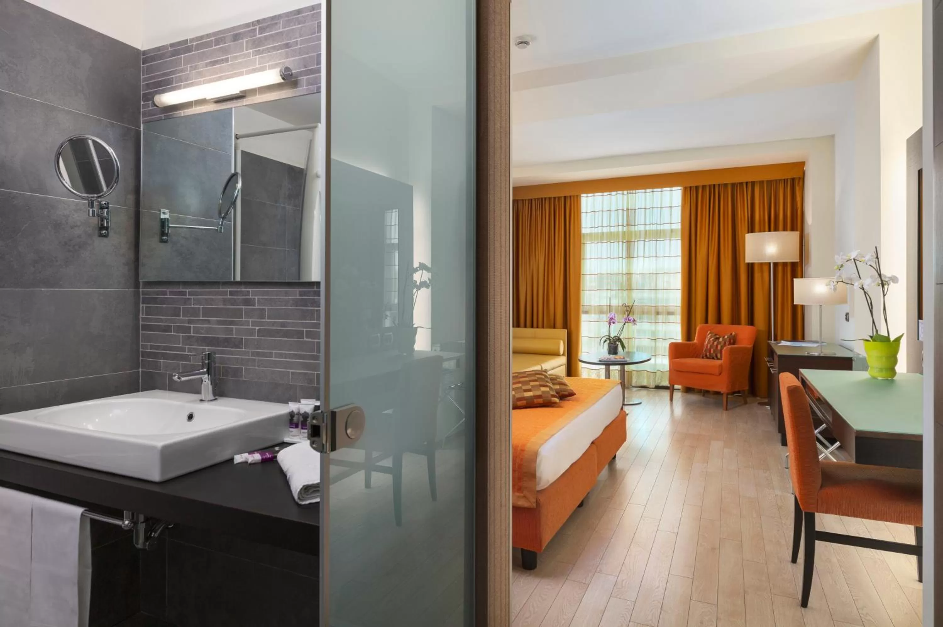 Bed in Hotel Mercure Siracusa