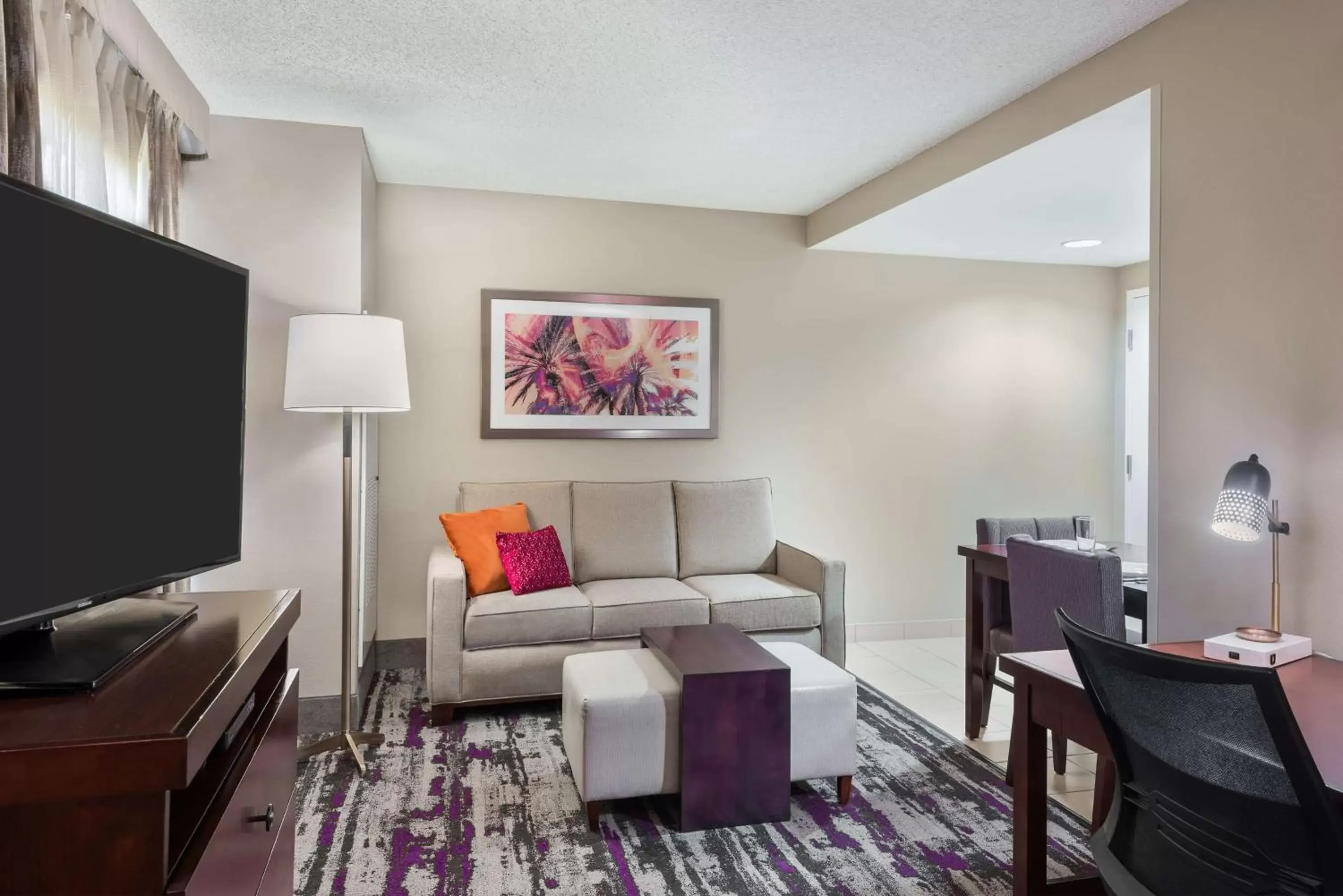 Bedroom, Seating Area in Homewood Suites by Hilton Orlando-UCF Area