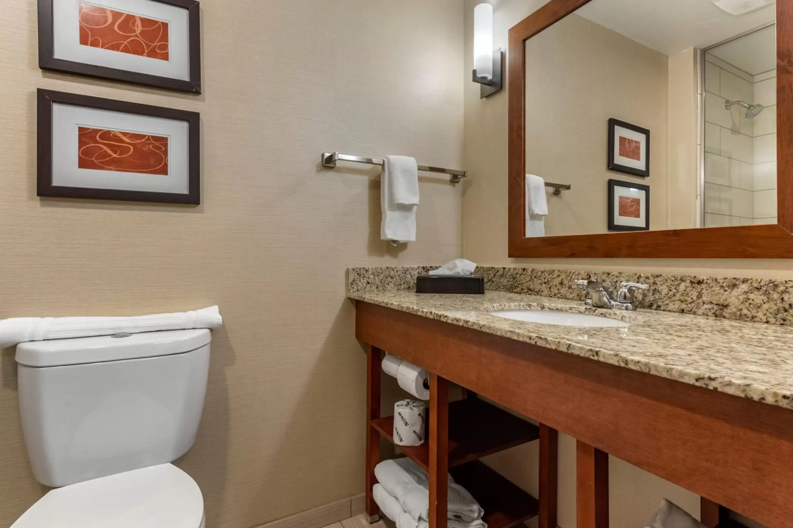 Toilet, Bathroom in Comfort Suites Bridgeport - Clarksburg