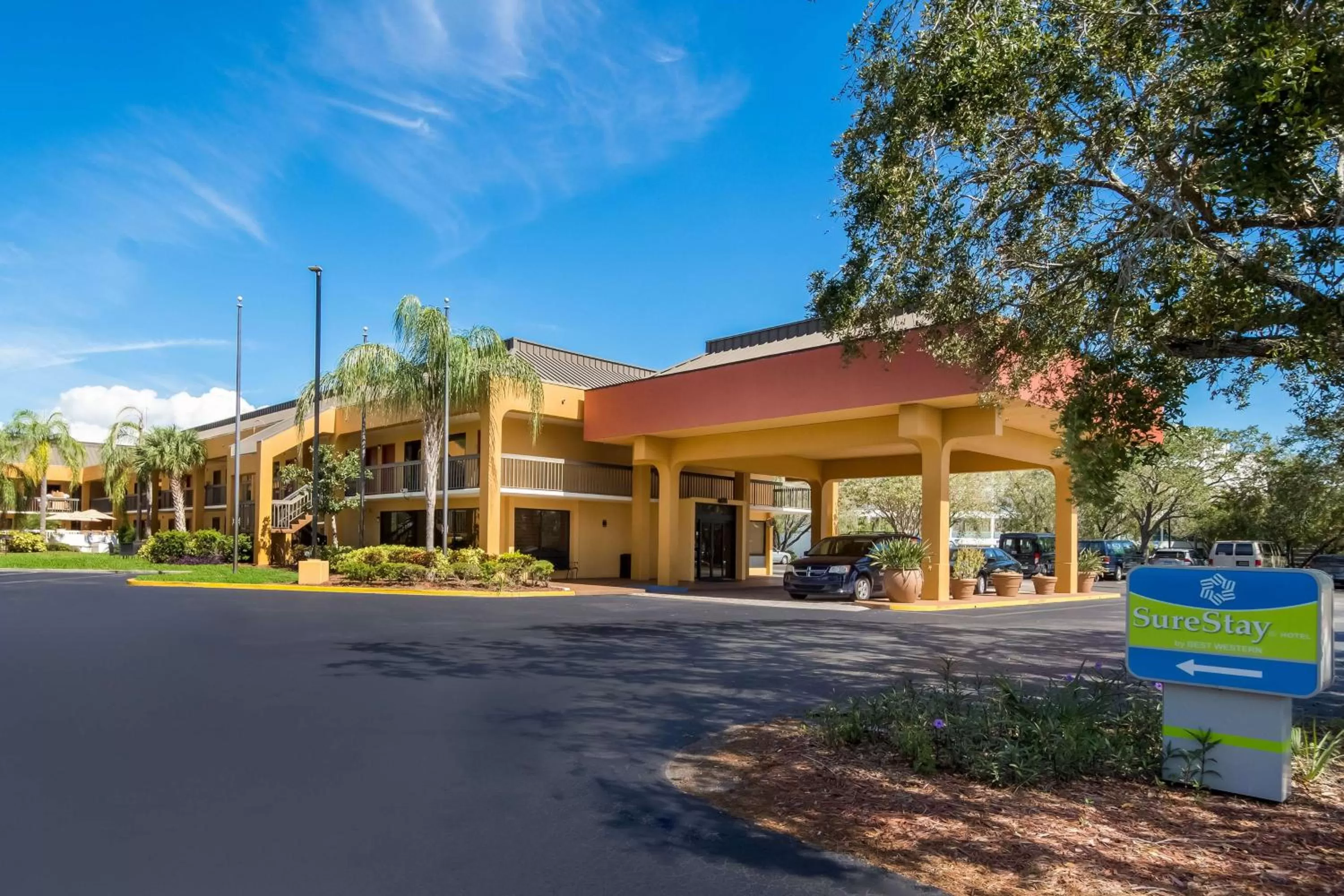 Property building in SureStay Hotel by Best Western St Pete Clearwater Airport