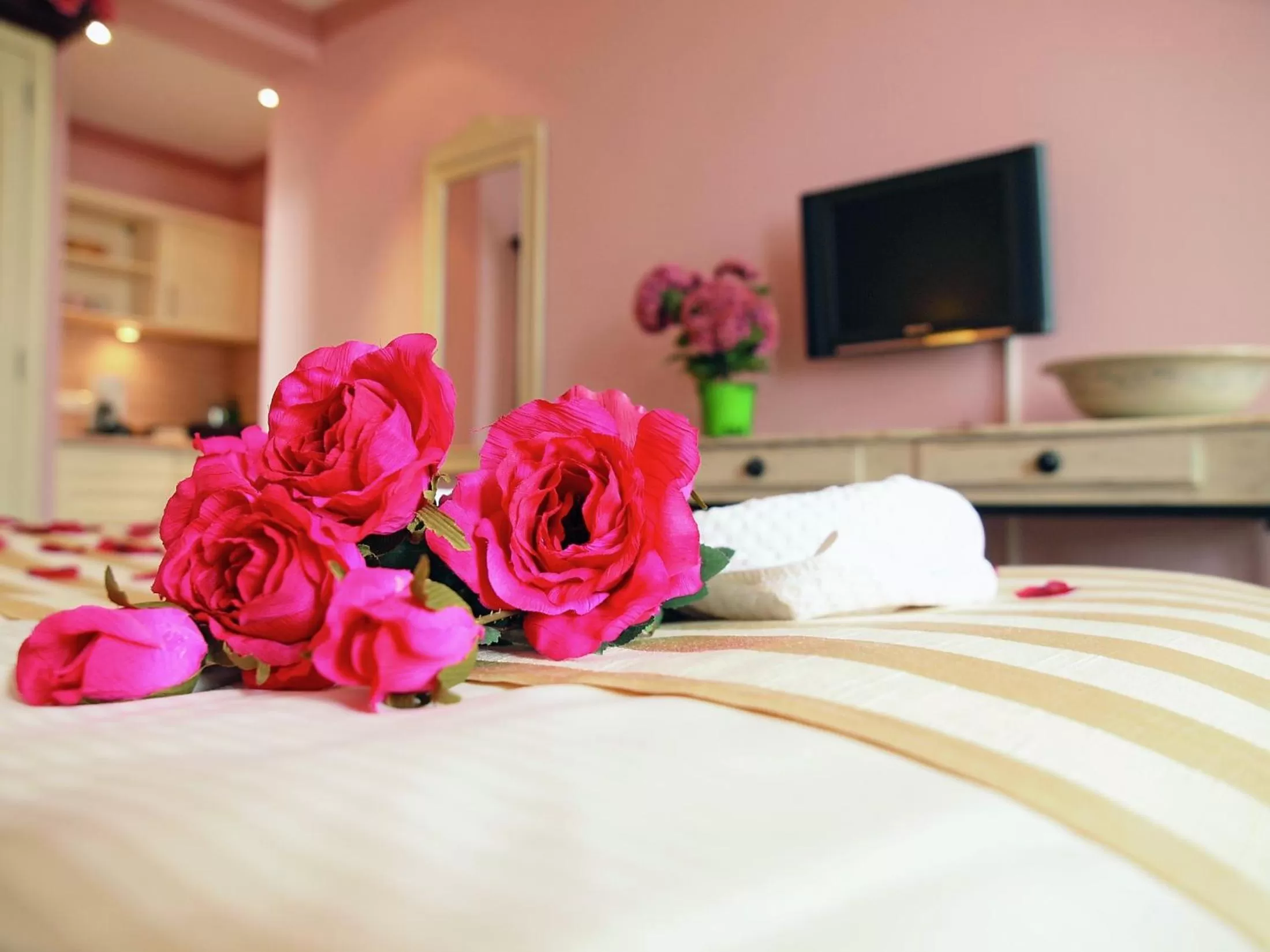 Decorative detail, Bed in Aparthotel Am Meer