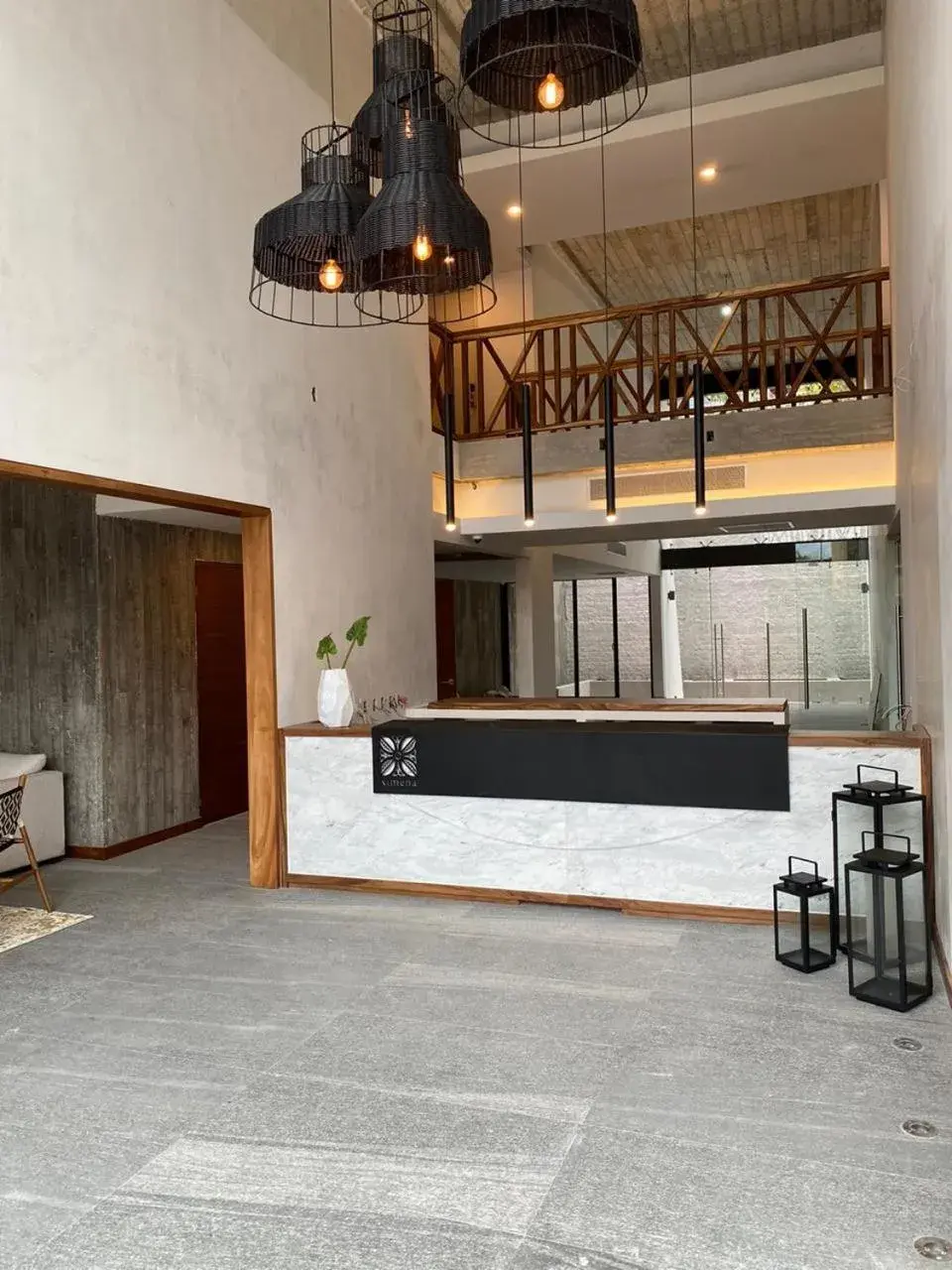 Lobby or reception, Kitchen/Kitchenette in Ximena Hotel Boutique