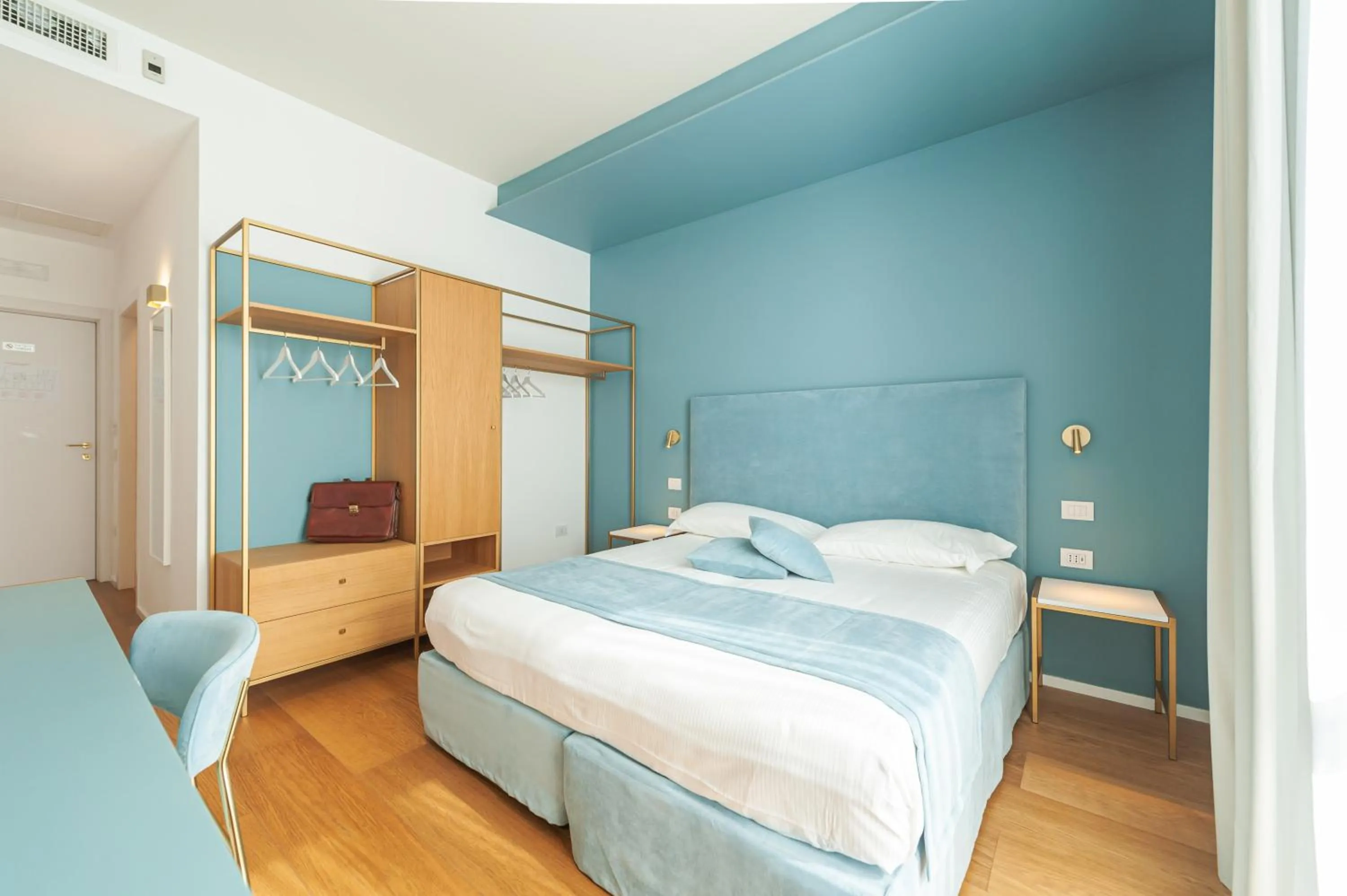 Bed in Hotel Aristeo